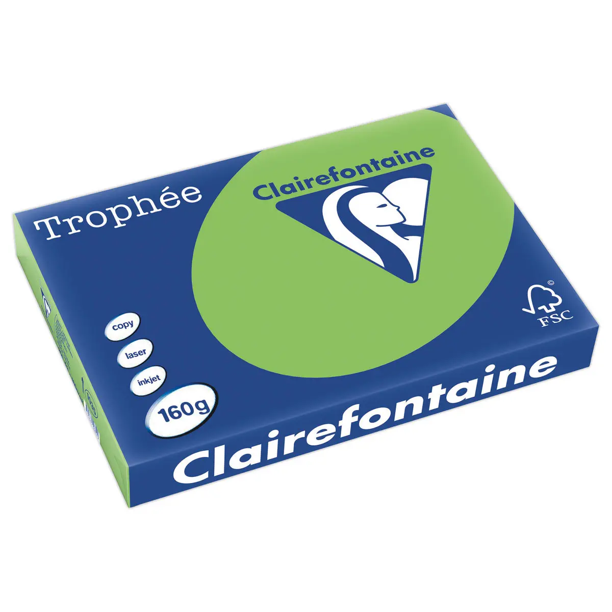 Ramette de 250 feuilles de papier couleurs intenses Trophée A3 - 160g