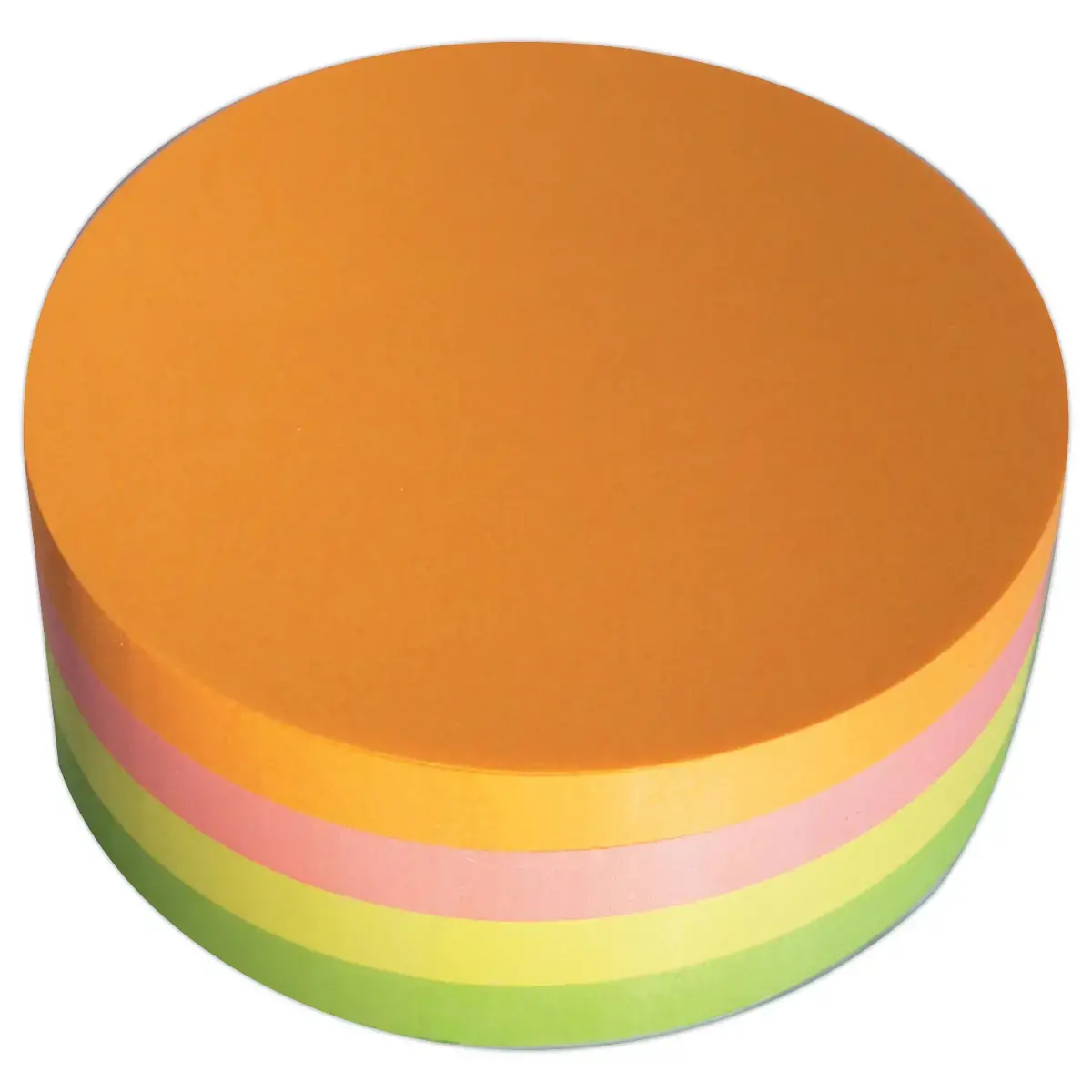 Bloc rond - 320 feuilles - Ø7 cm - Coloris assortis