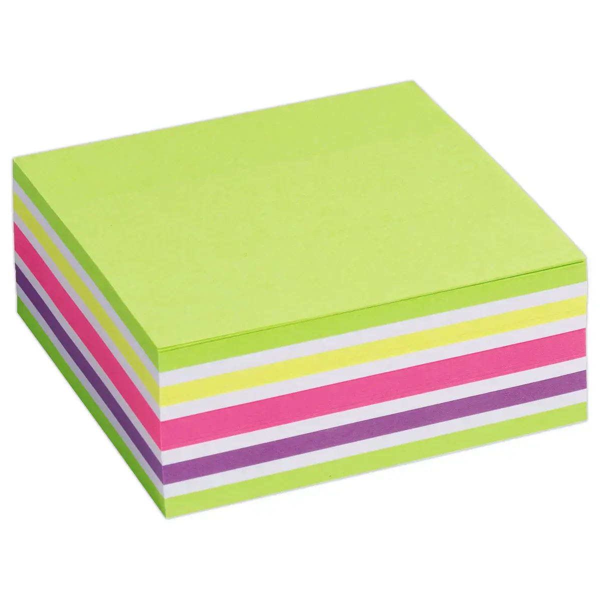 Bloc cube 320 feuilles - 76x76mm - Couleurs vives - FIDUCIAL OFFICE SOLUTIONS