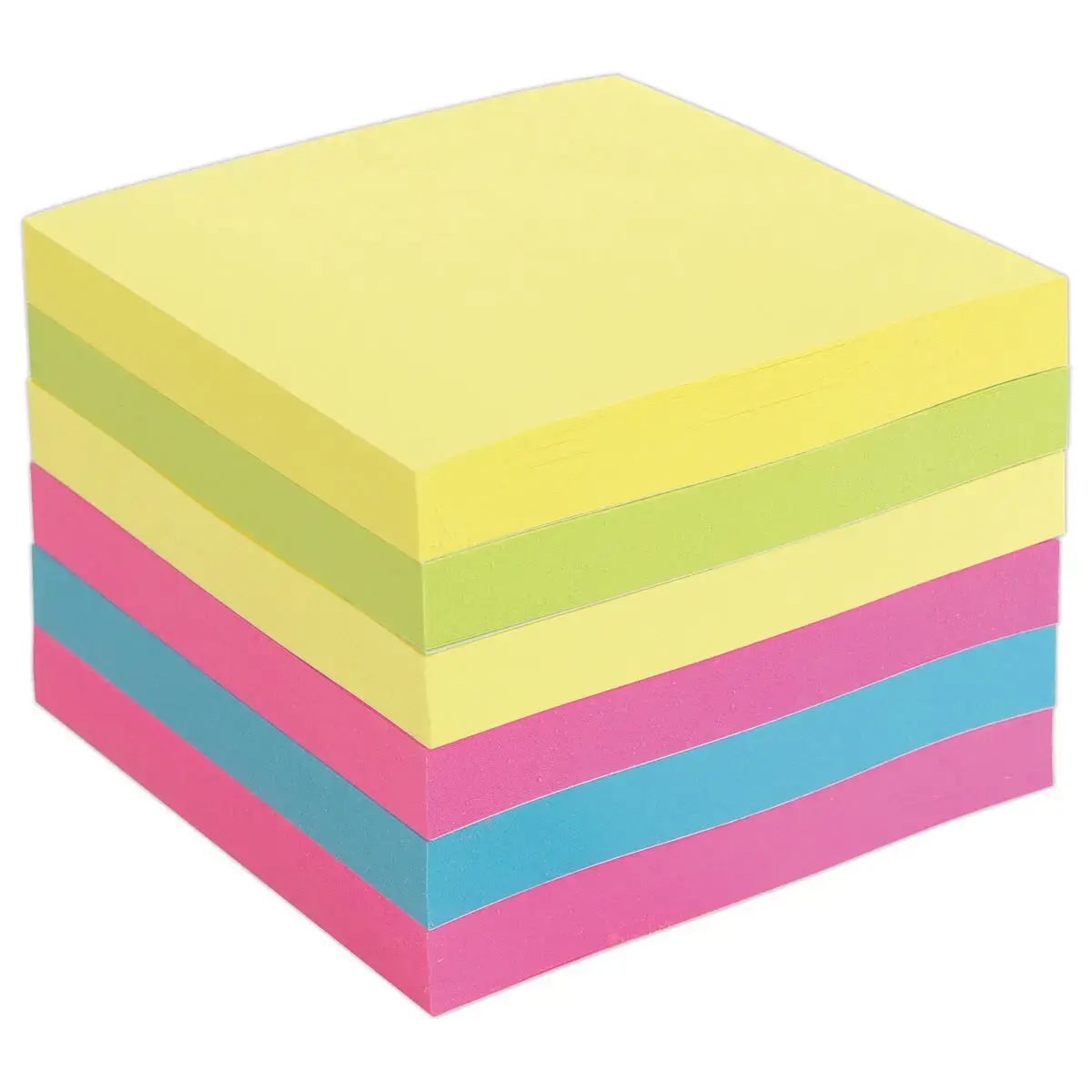 6 Blocs notes repositionnables en Z - coloris assortis - FIDUCIAL OFFICE SOLUTIONS