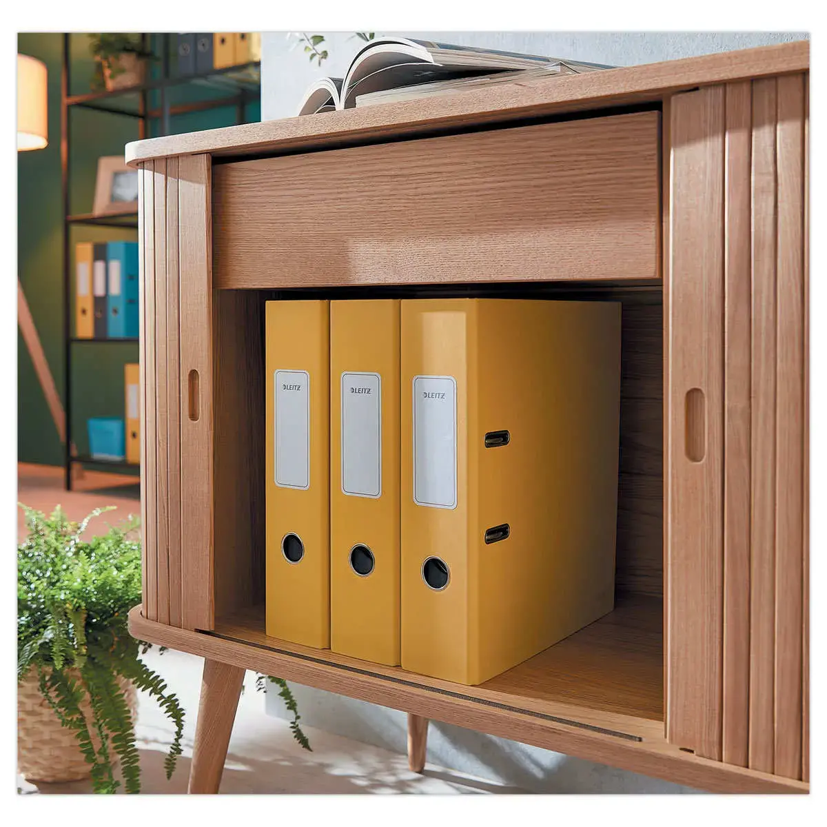 Classeur &agrave; levier 180&deg; Cosy - Jaune - LEITZ 