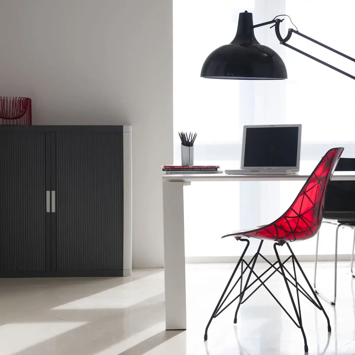 Armoire basse Easyoffice - Anthracite - PAPERFLOW