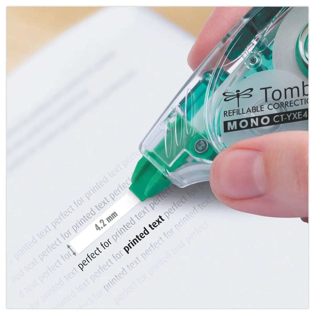 Correcteur latéral TOMBOW dévidoir de 16 m- largeur de bande 4,2 mm.