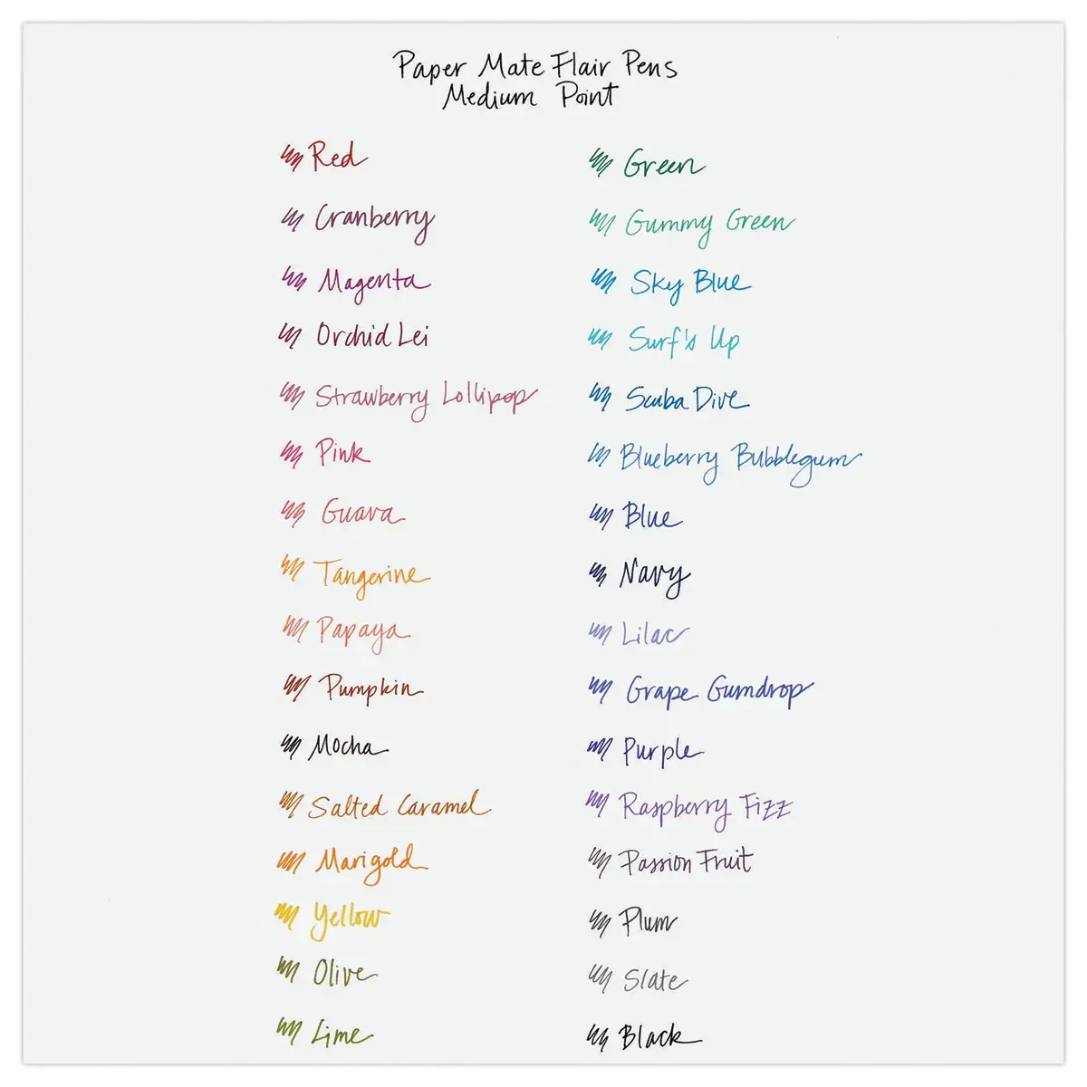 36 (30+6 offerts) Feutres Flair Original - noir - PAPERMATE