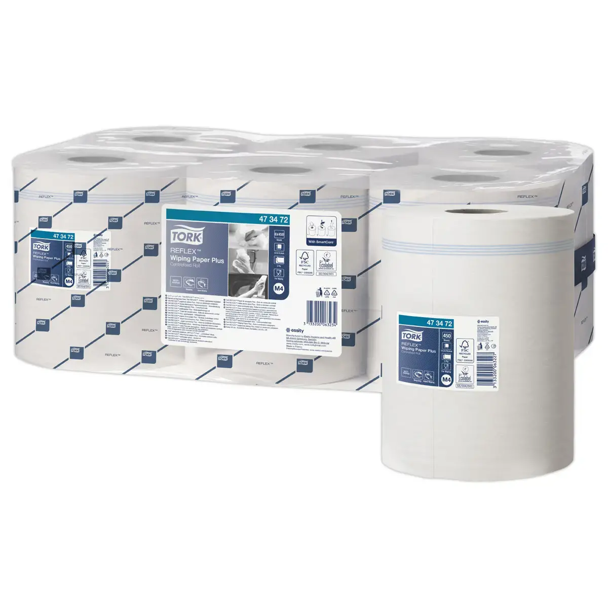 6 Rouleaux de papier d'essuyage Plus multi-usages Tork Reflex - TORK