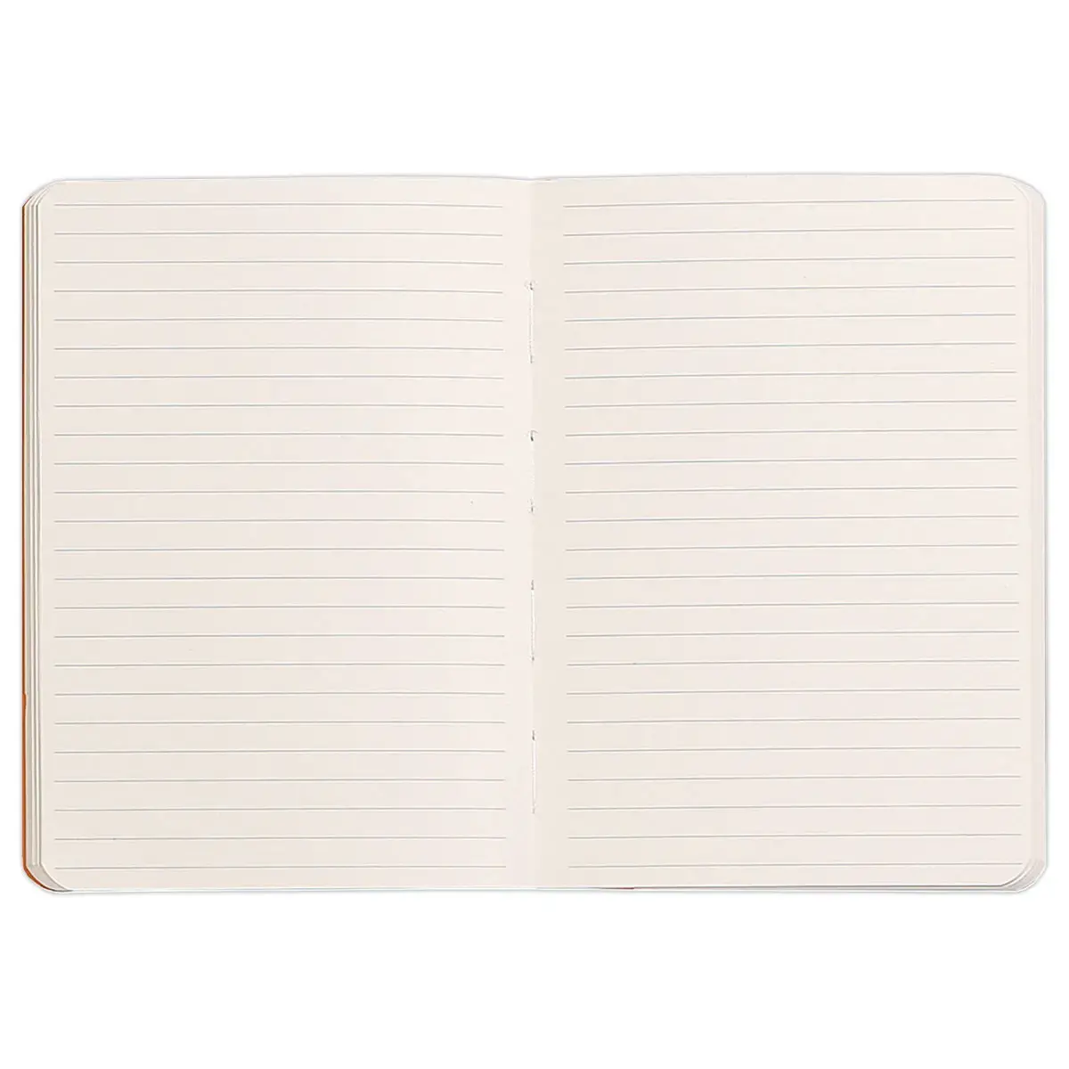 Carnet broché Rhodiarama A6 140 pages,ligné, couverture souple noire