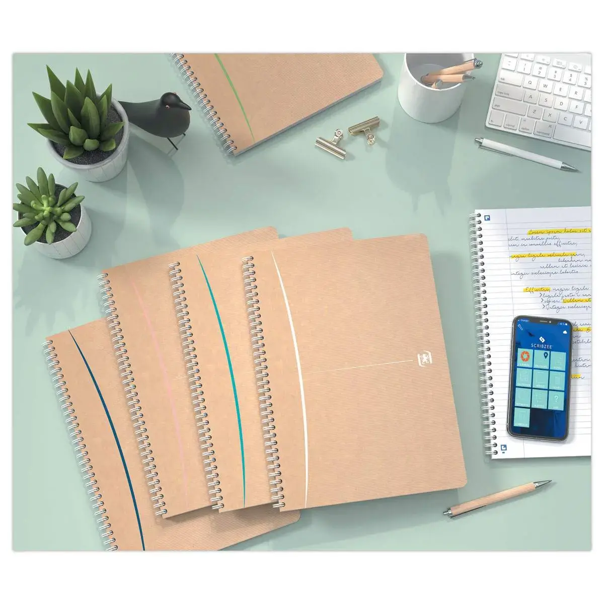 Cahier spirale A5 Touareg - 5x5 - 180 pages - OXFORD