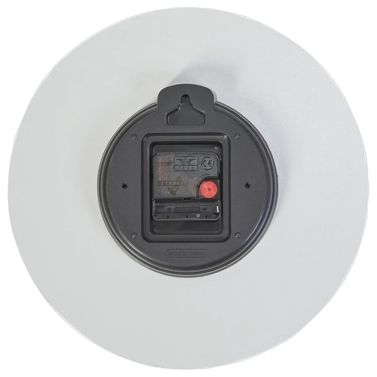 Horloge murale milena blanche 30 cm cadran bois - ALBA