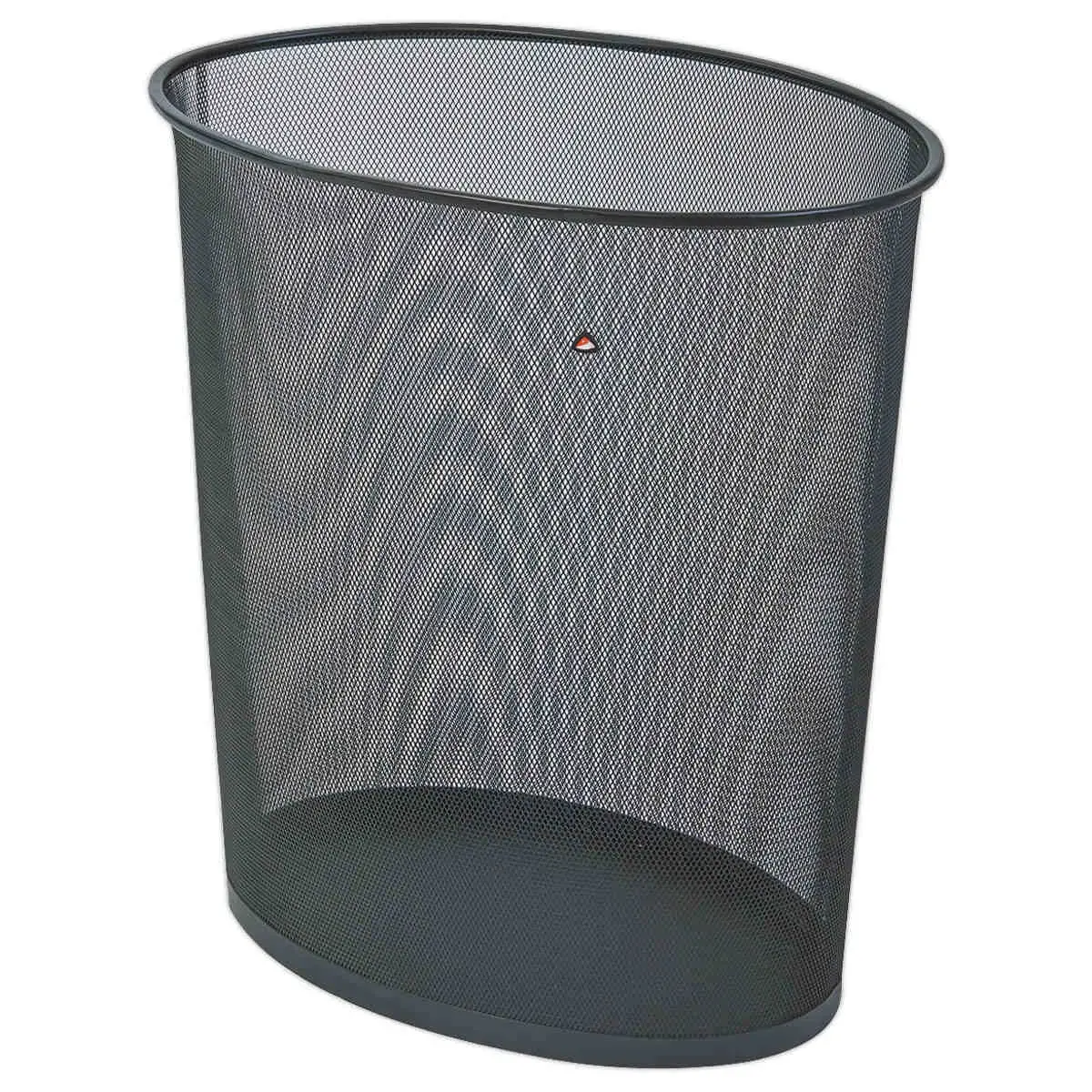 Corbeille à papier Mesh - 40L - Métal noir - ALBA