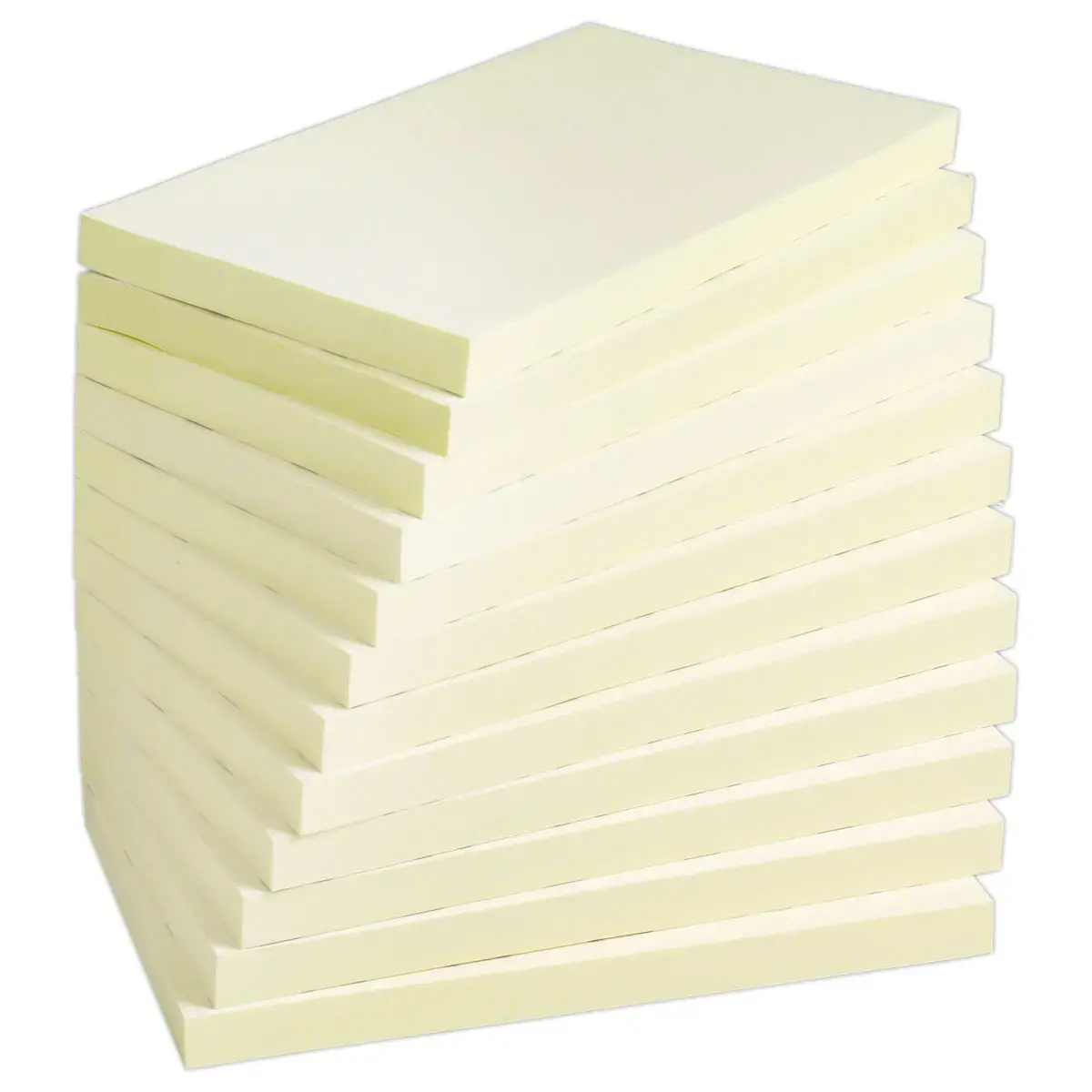 12 Blocs notes repositionnables 76 x 127 mm - Jaune - FIDUCIAL