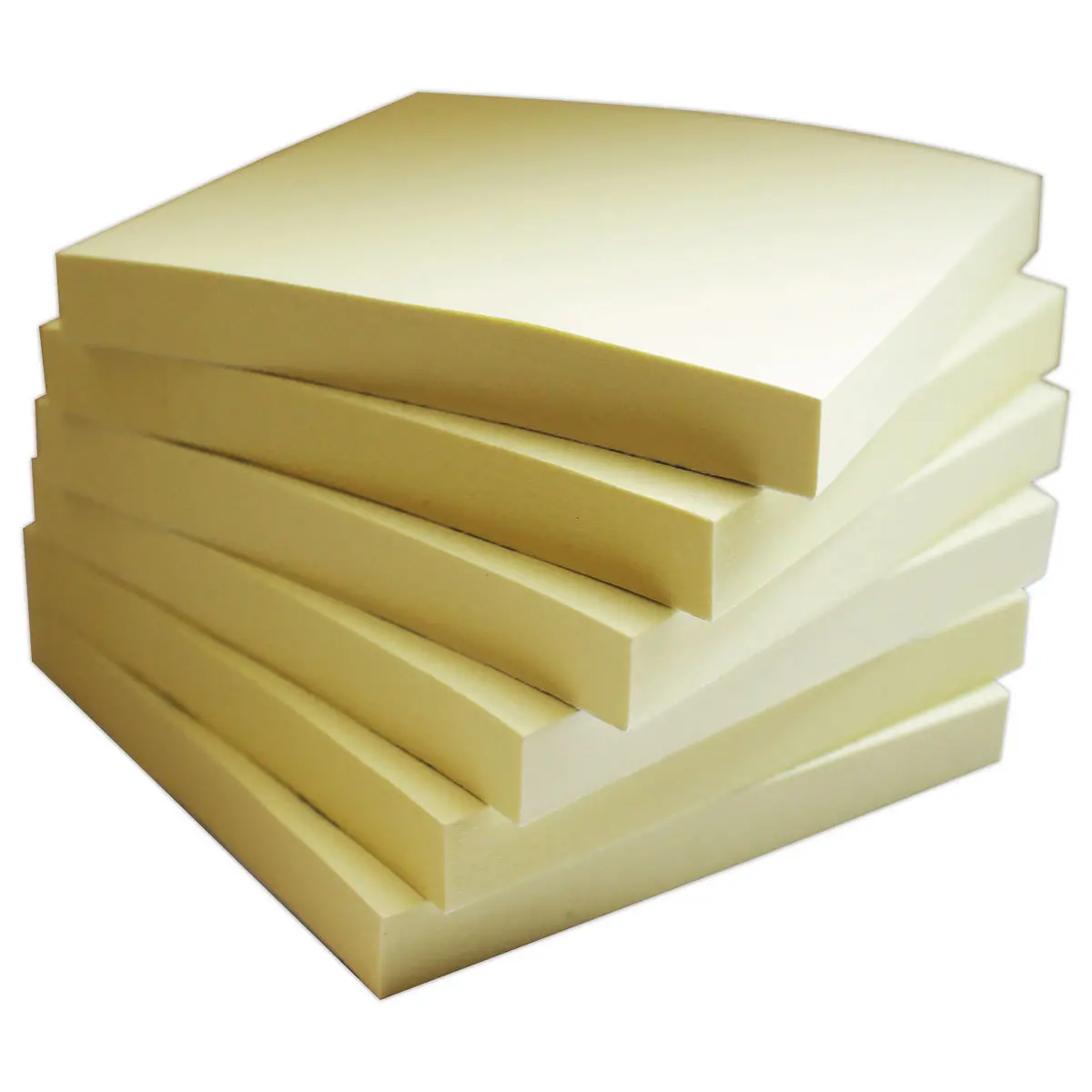 12 Blocs notes repositionnables - 76 x 76 mm - Jaune - FIDUCIAL