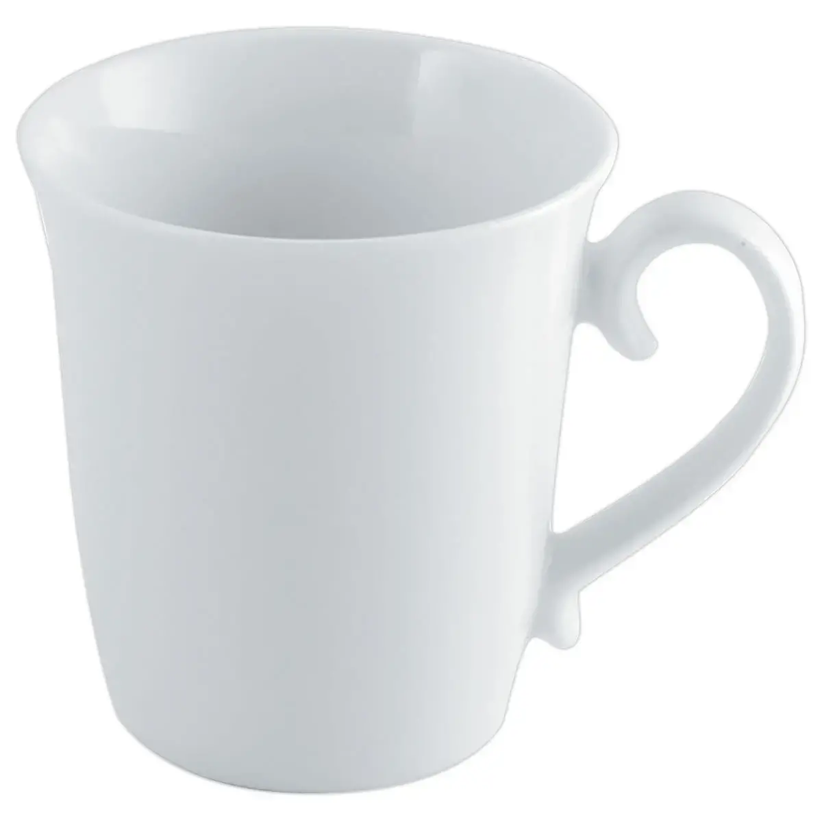 6 Mugs - 31 cl - Porcelaine blanche