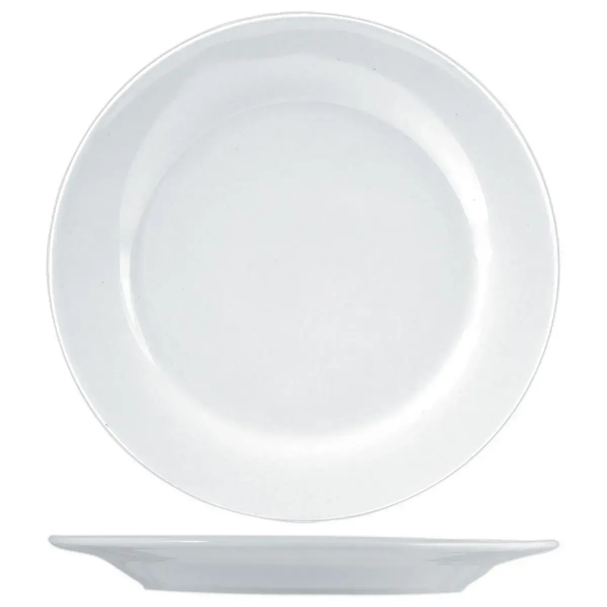 6 Assiettes plates en porcelaine ø 19,5 cm