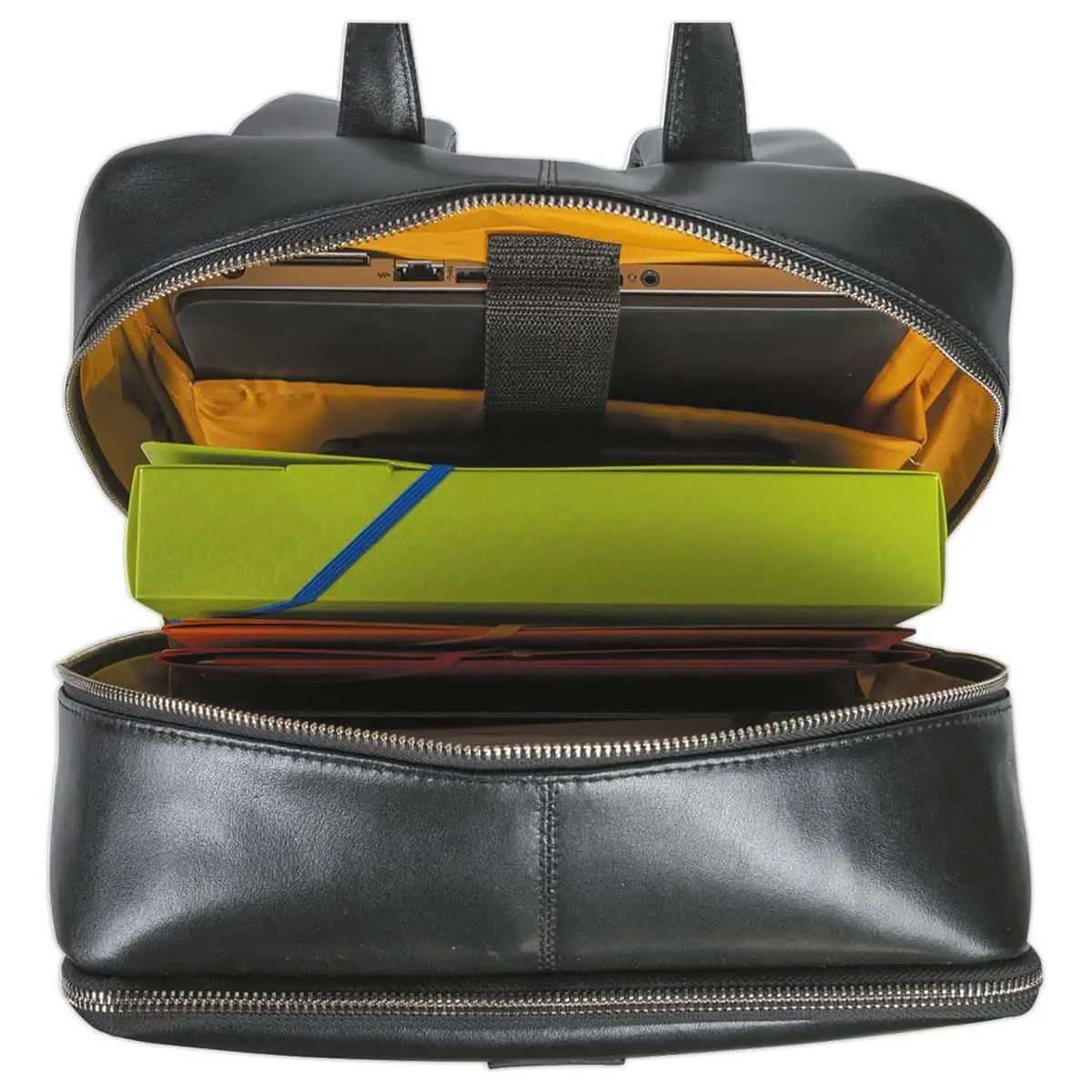 Sac à dos pour ordinateur 15.6" Exactive en cuir noir