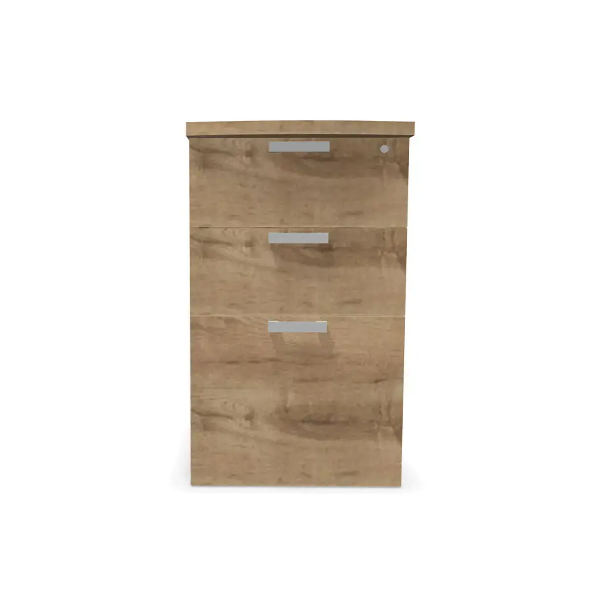 Caisson de bureau 3 tiroirs - Chêne veiné - P 60 cm