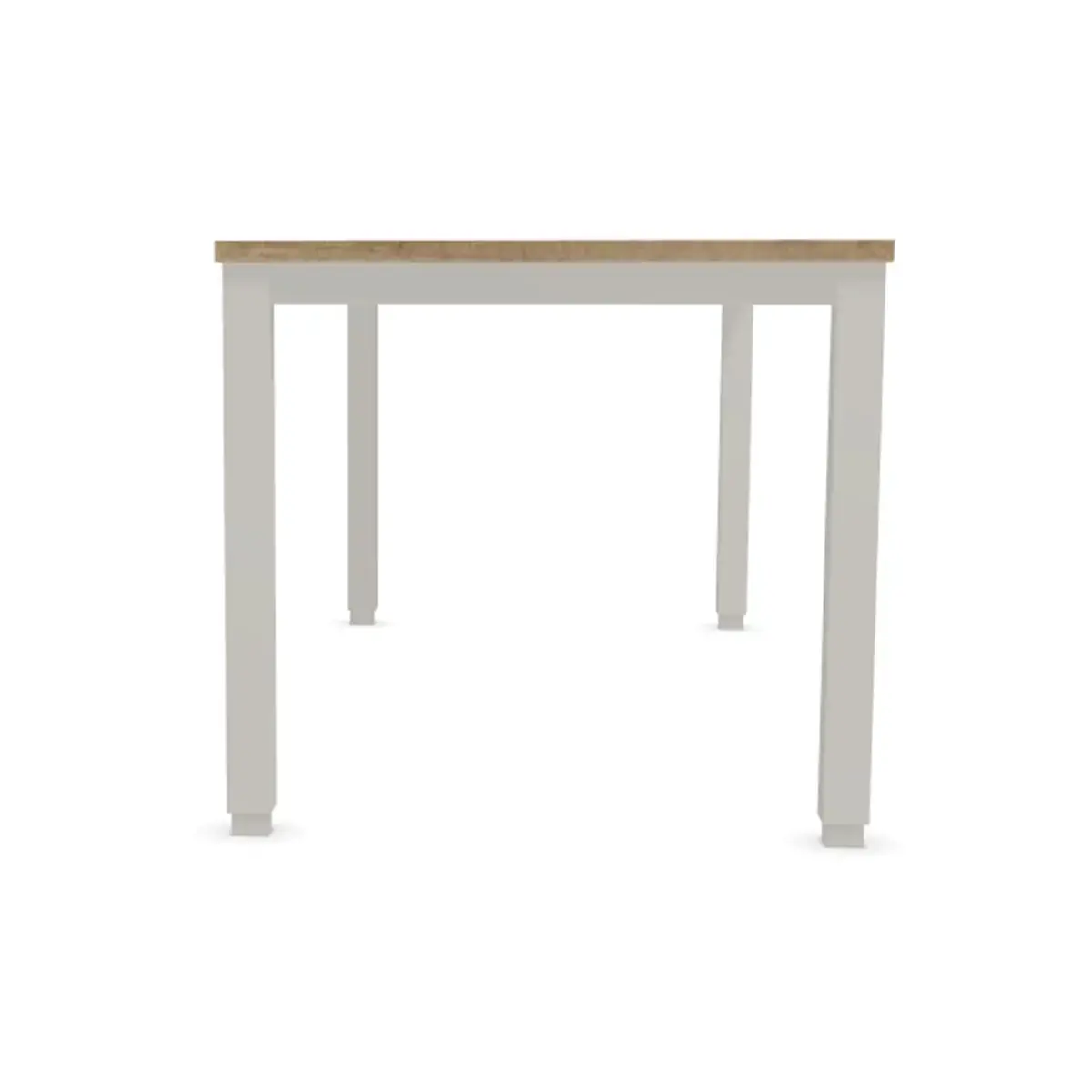 Bureau 180 x 80 chêne veiné - pieds aluminium