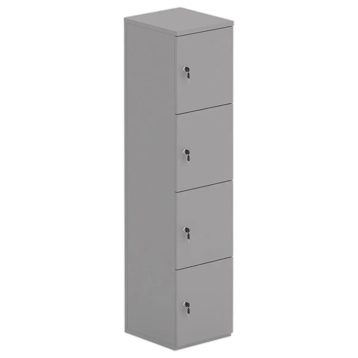 Tour 4 cases LOK 40x175 sans fente et cl&eacute;s, argent 