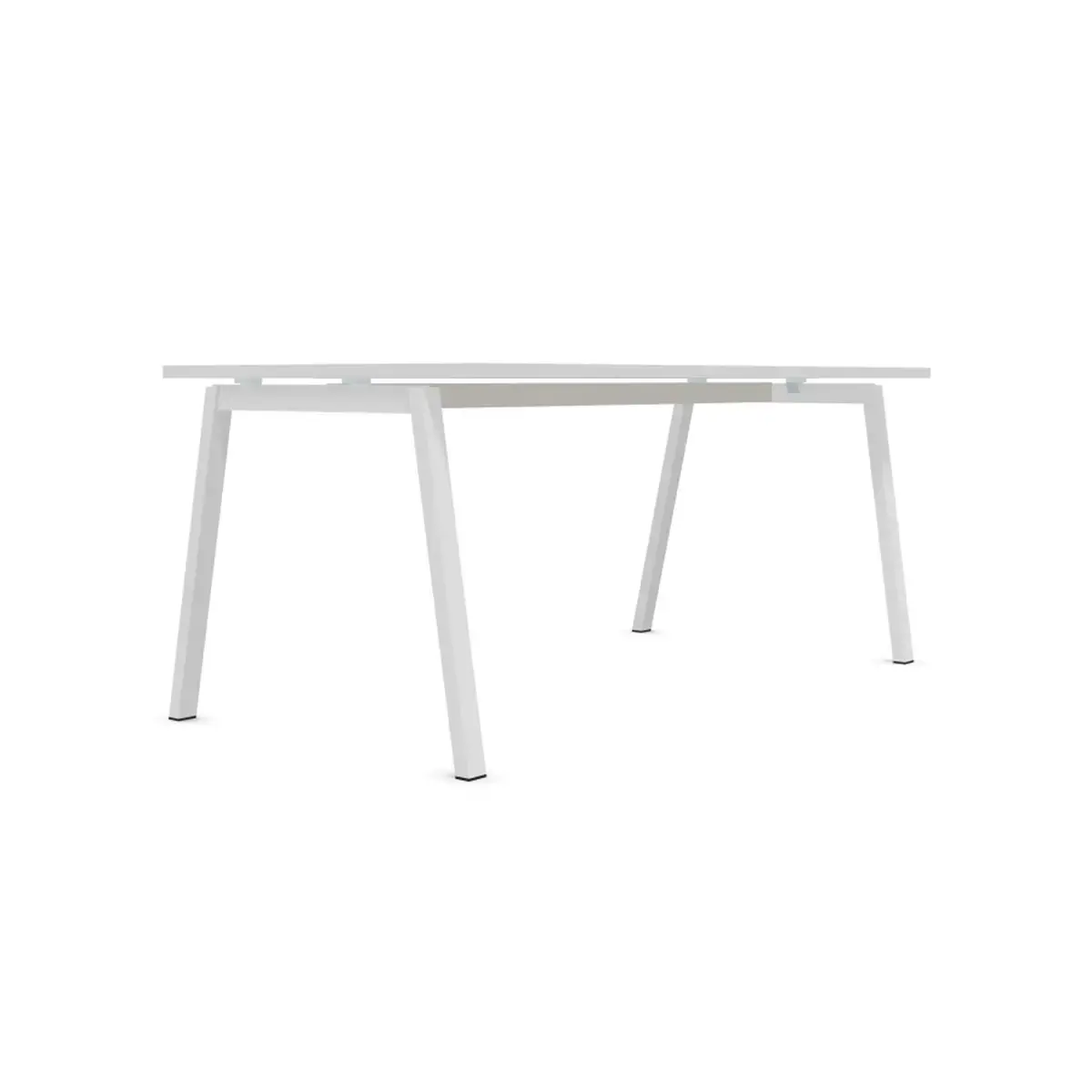 Bureau rectangulaire 180x80 Blanc / pi&eacute;t. Blanc BANGKOK 