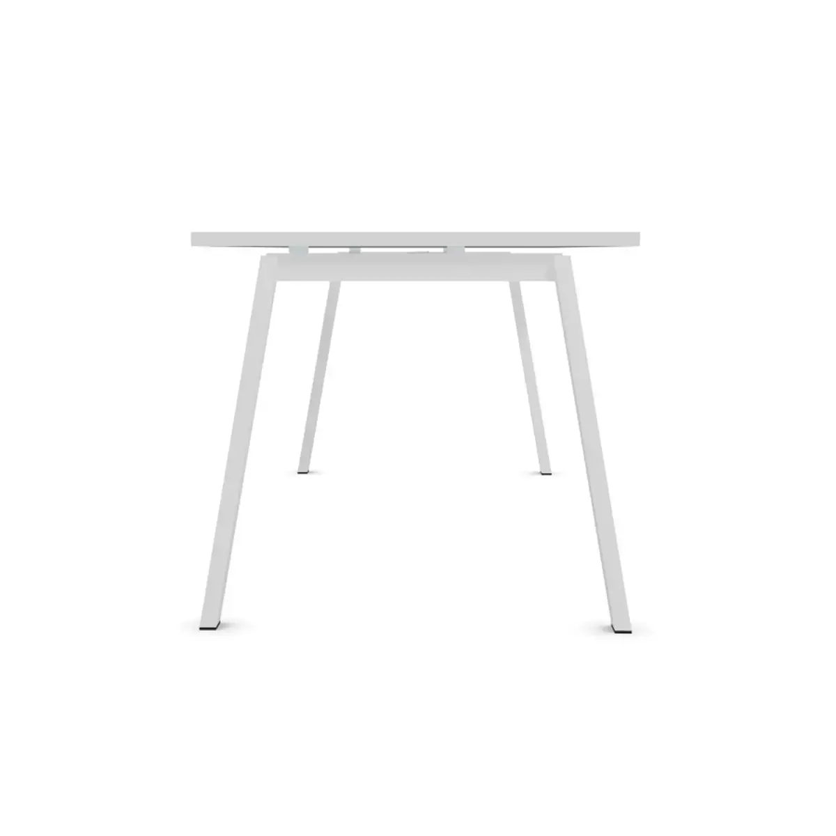 Bureau rectangulaire 180x80 Blanc / pi&eacute;t. Blanc BANGKOK 