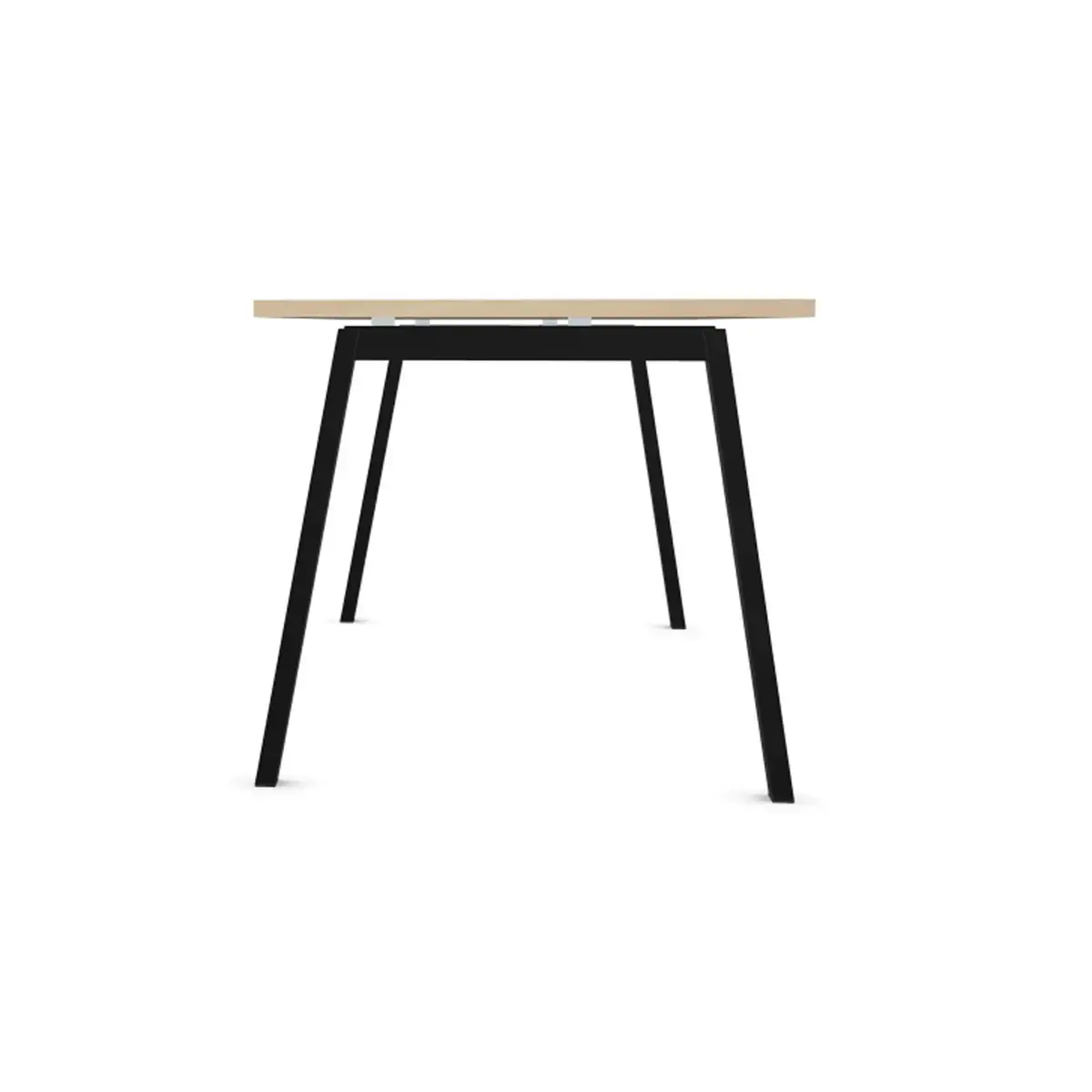 Bureau rectangulaire 180x80 Acacia Clair / piét. Anthracite BANGKOK