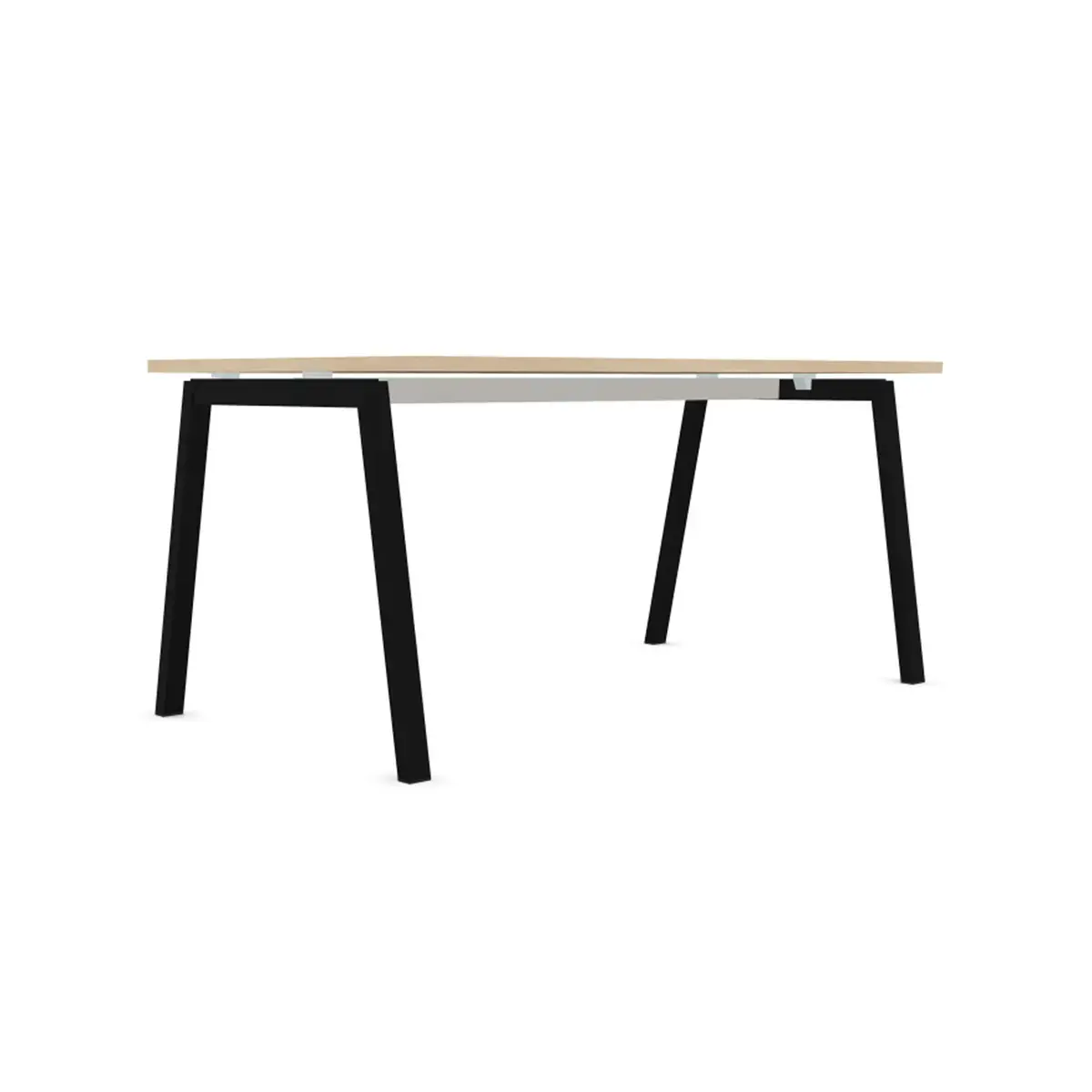 Bureau rectangulaire 160x80 Acacia clair / piét. Anthracite BANGKOK