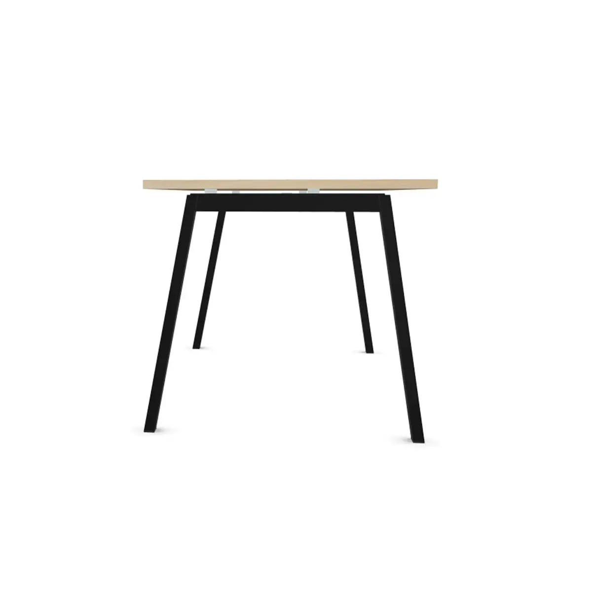 Bureau rectangulaire 160x80 Acacia clair / piét. Anthracite BANGKOK