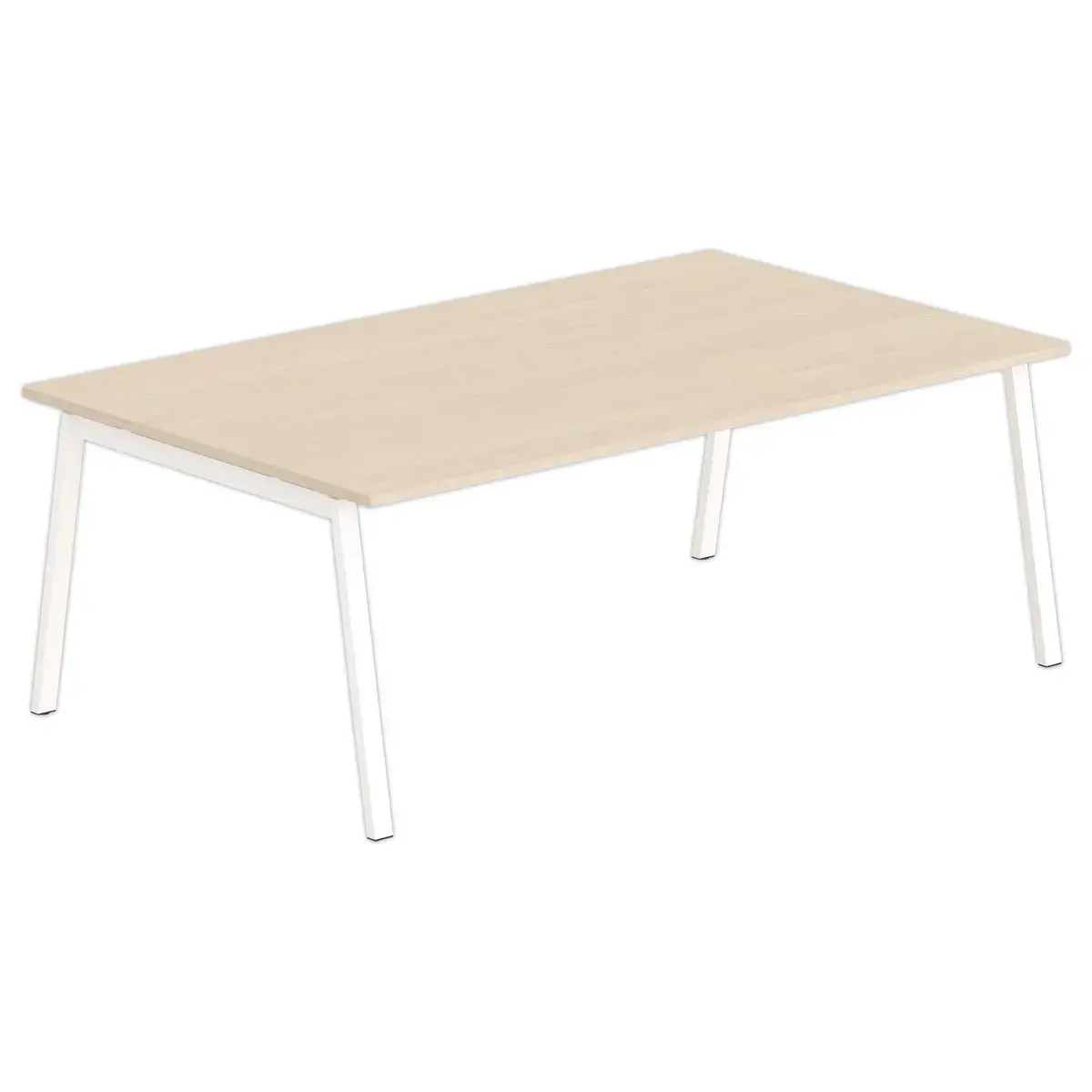 Table rectangulaire 200x120 Acacia / Pi&eacute;t.Blanc 