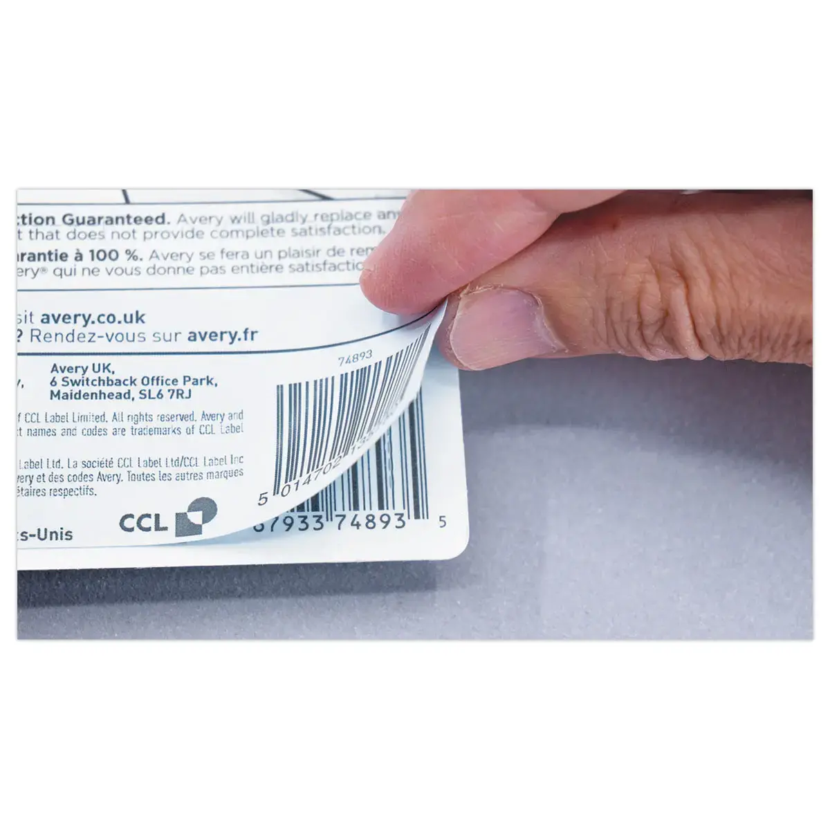 Étiquettes de masquage laser AVERY 45,7 x 21,2 mm 25 f x 48 étiquettes