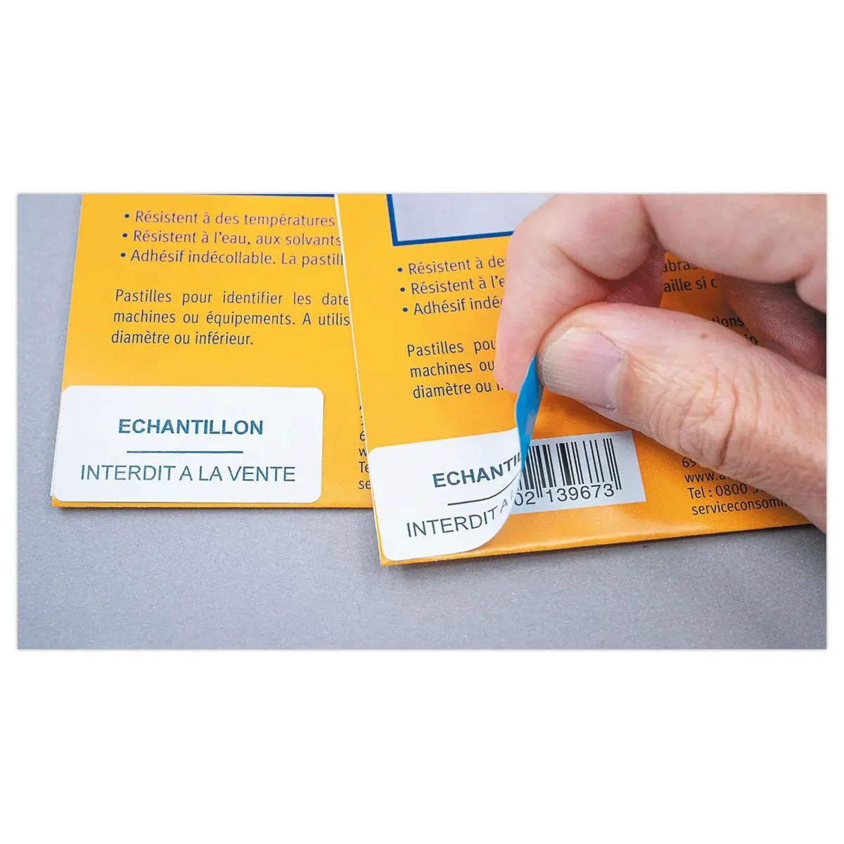 Étiquettes de masquage laser AVERY 45,7 x 21,2 mm 25 f x 48 étiquettes