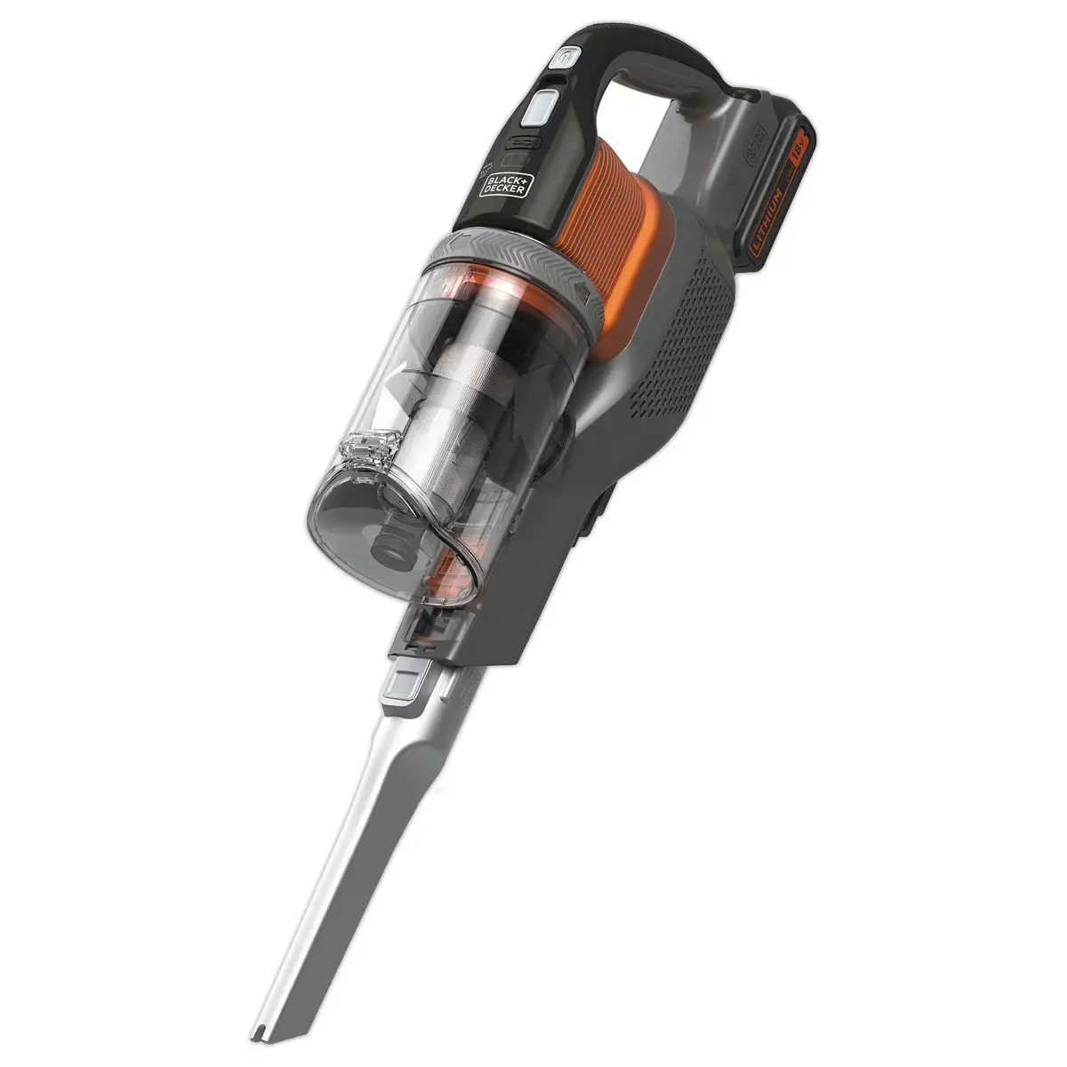 Aspirateur balai sans sac - 3 vitesses - 18V/2.0AH - BLACK+DECKER