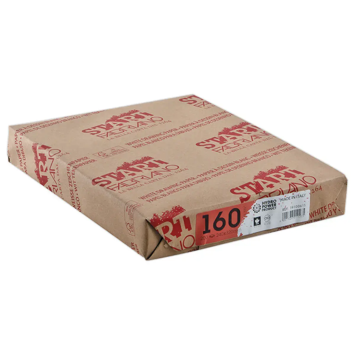 200 Feuilles de papier dessin blanc format24 X 32 cm - 160 g 