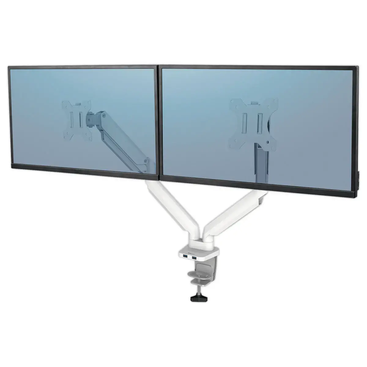 Bras porte-écrans double Platinum Series - Blanc - FELLOWES