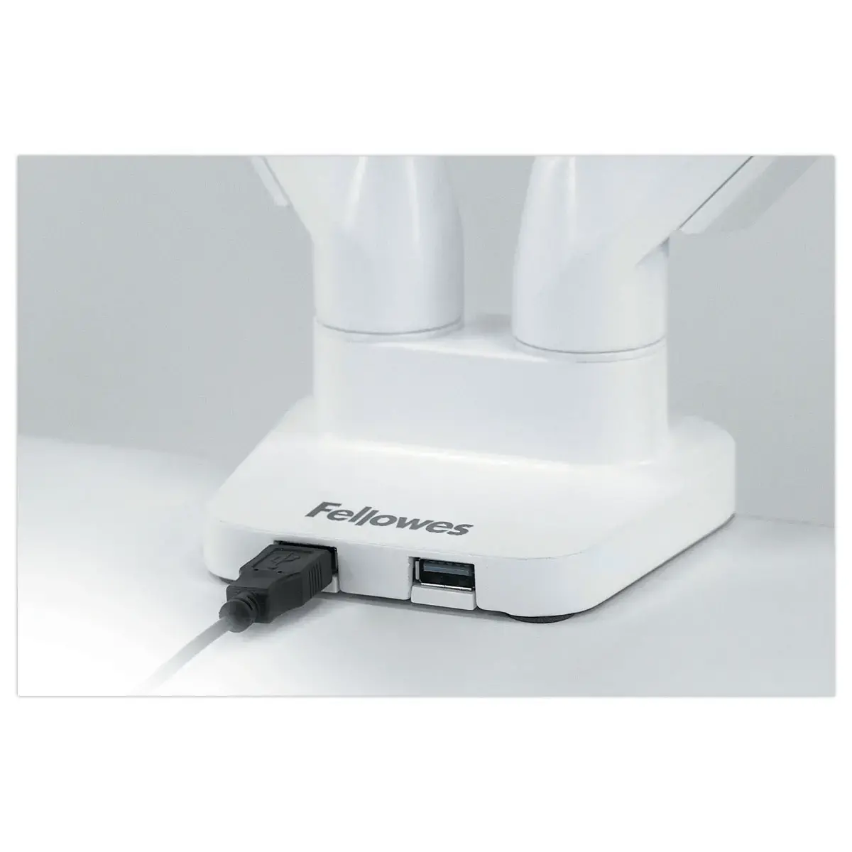 Bras porte-écrans double Platinum Series - Blanc - FELLOWES