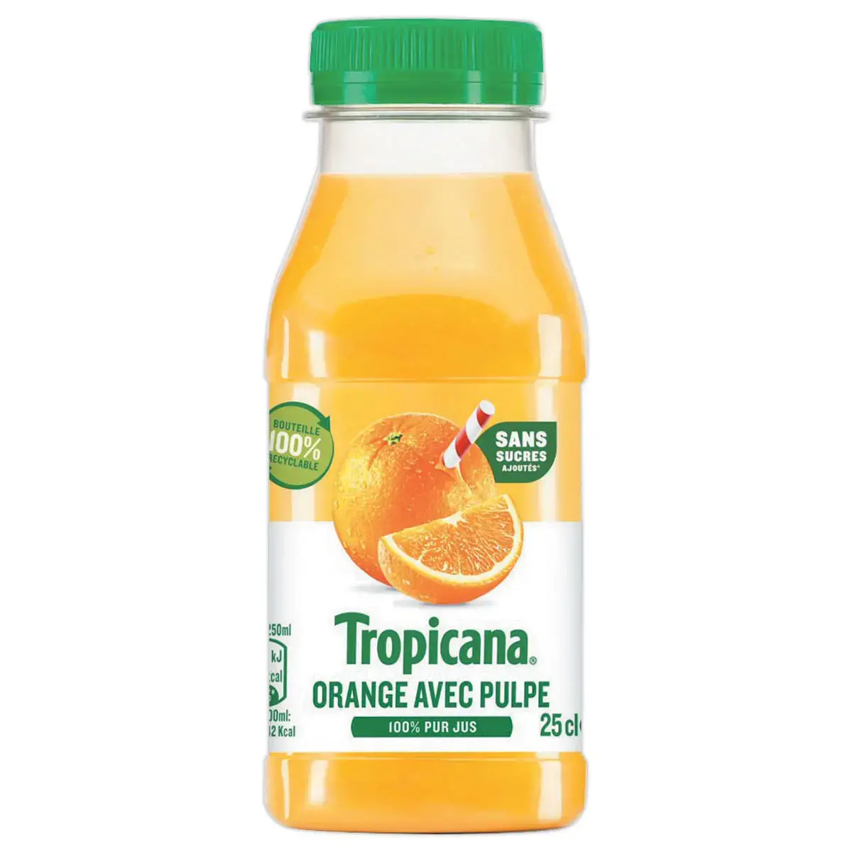 12 Bouteilles Tropicana orange - 25 cl