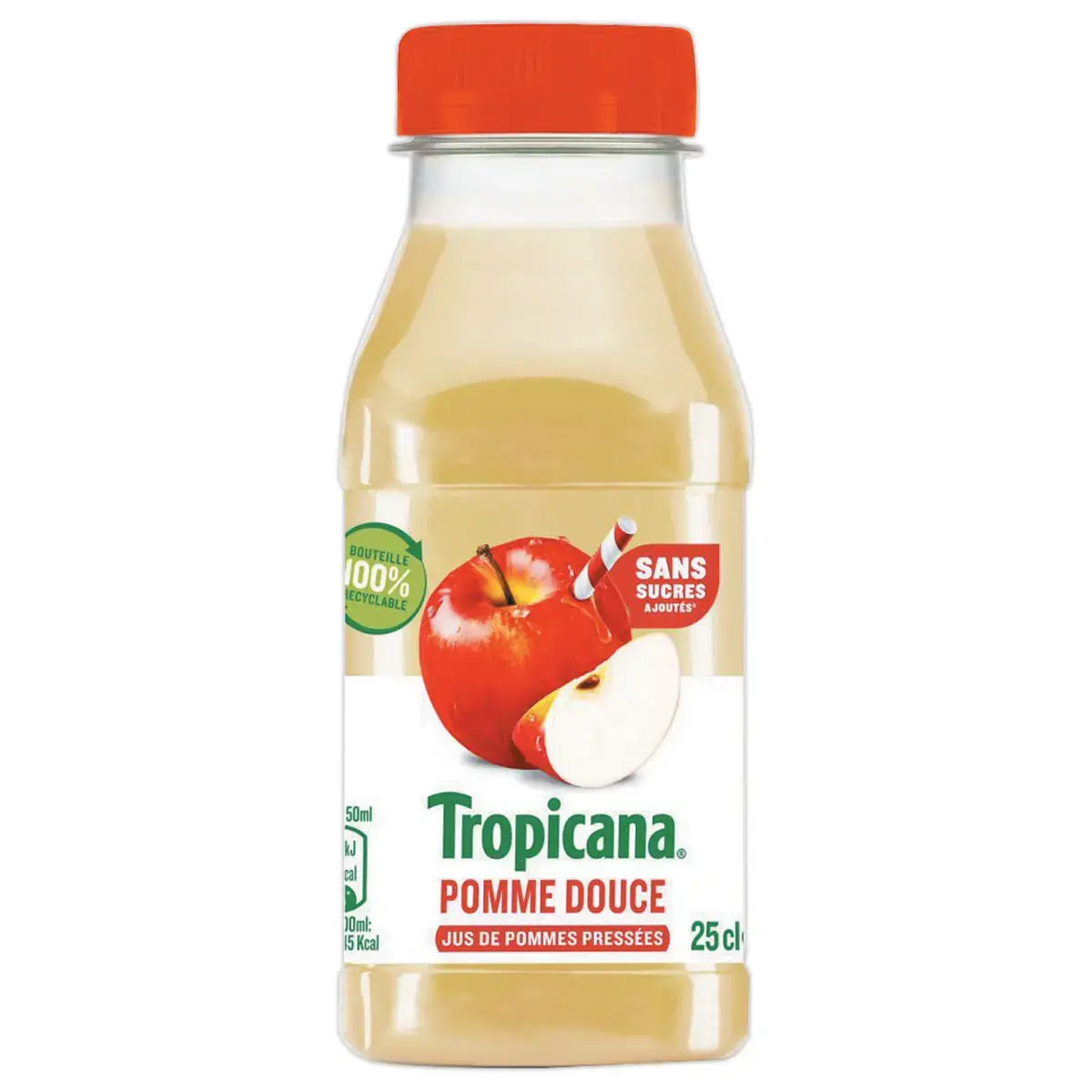 12 Bouteilles de jus de pomme - 25 cl - TROPICANA 