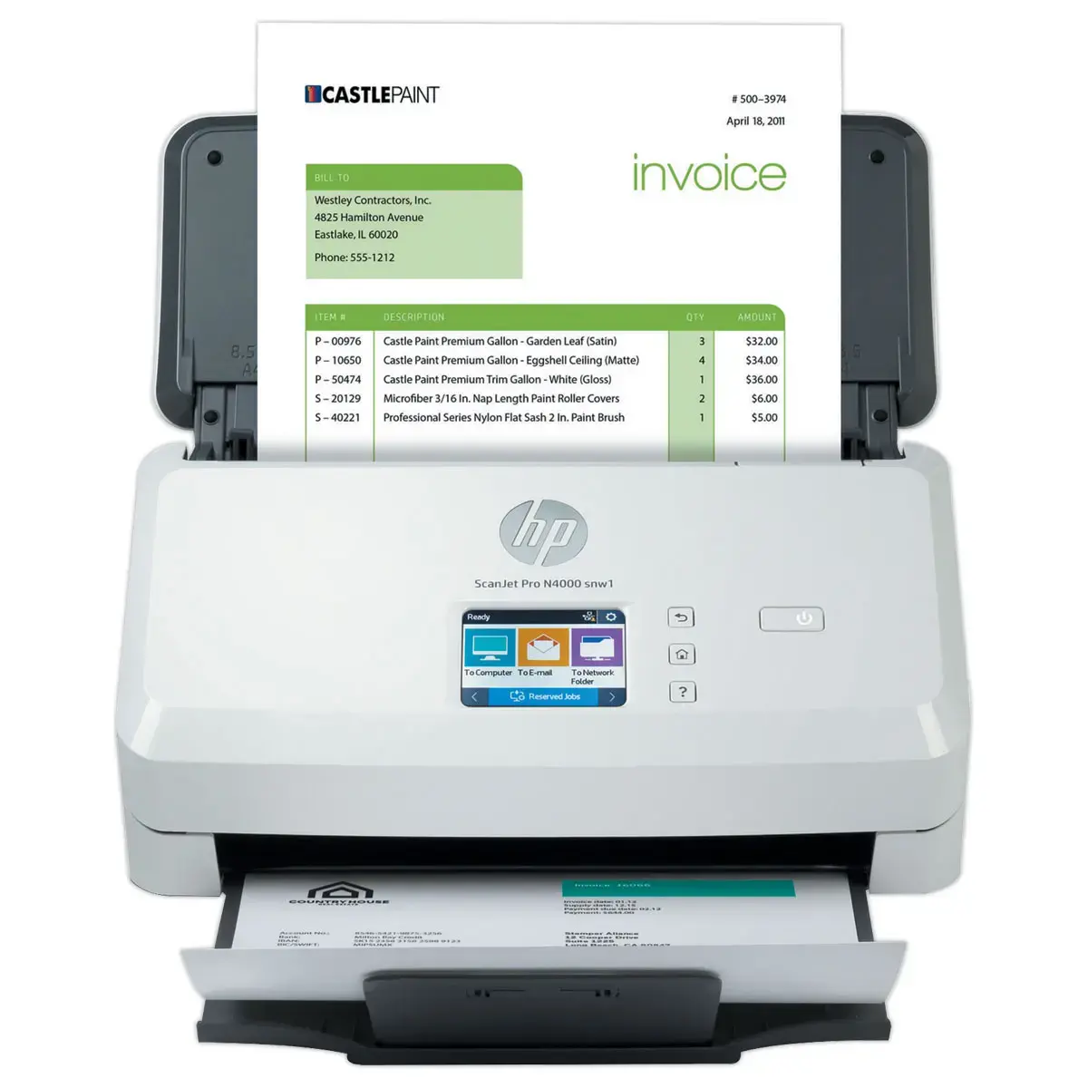 Scanner ScanJet Pro N4000 snw1 - HP 