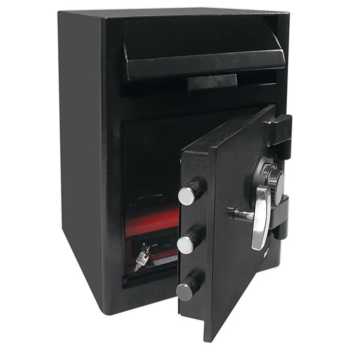 Coffre de dépôt avec serrure à combinaison mécanique 17 L