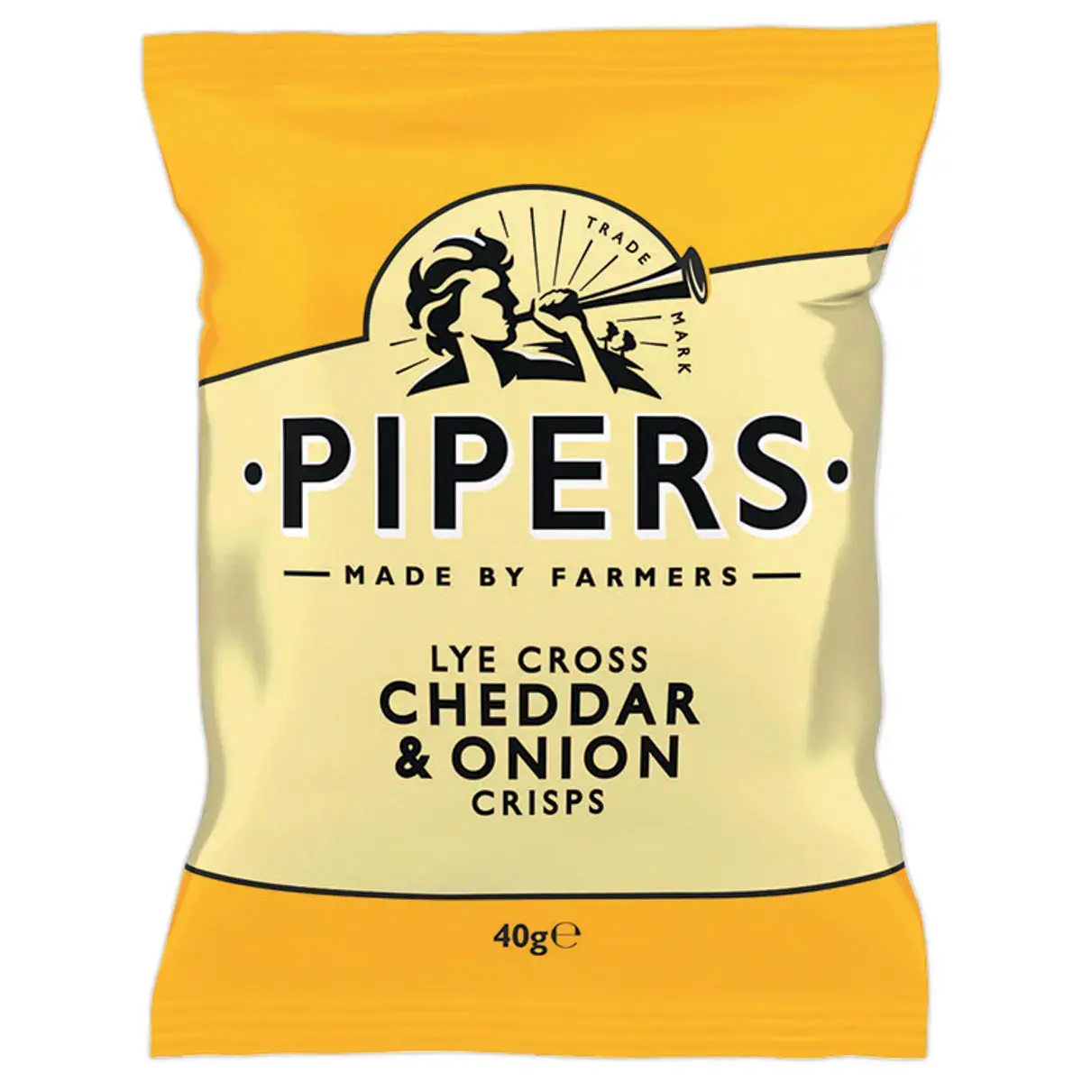 24 Paquets de chips - 40 g - Saveur oignons - PIPERS