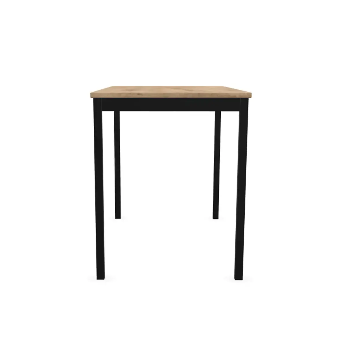 Table modulaire rectangulaire 120 x 60chêne veiné / noir