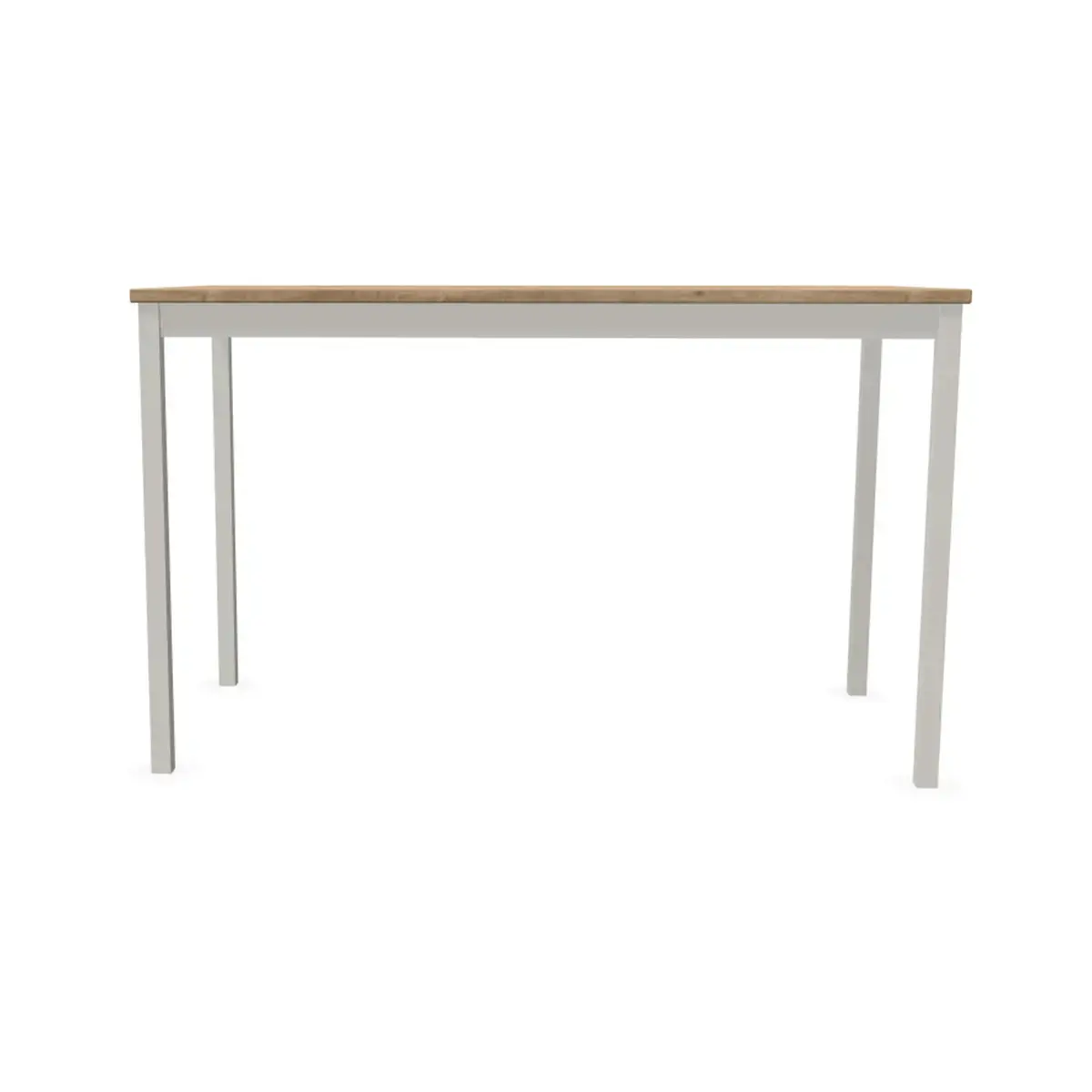 Table modulaire rectangulaire 120 x 60 chêne veiné / alu