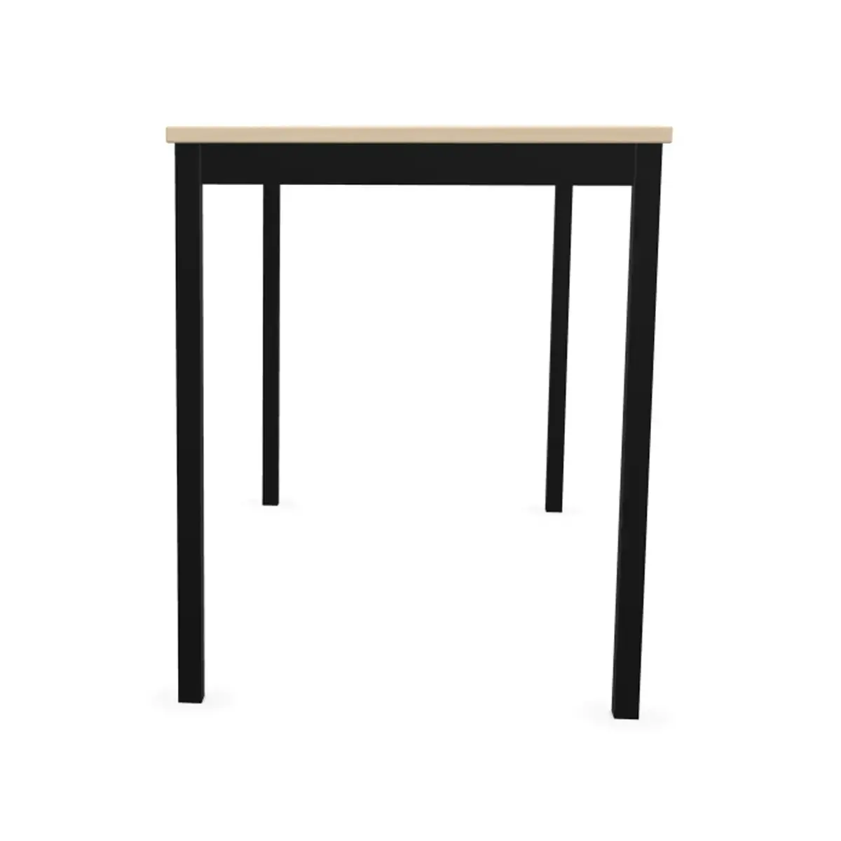 Table modulaire rectangulaire 120 x 60 acacia / noir