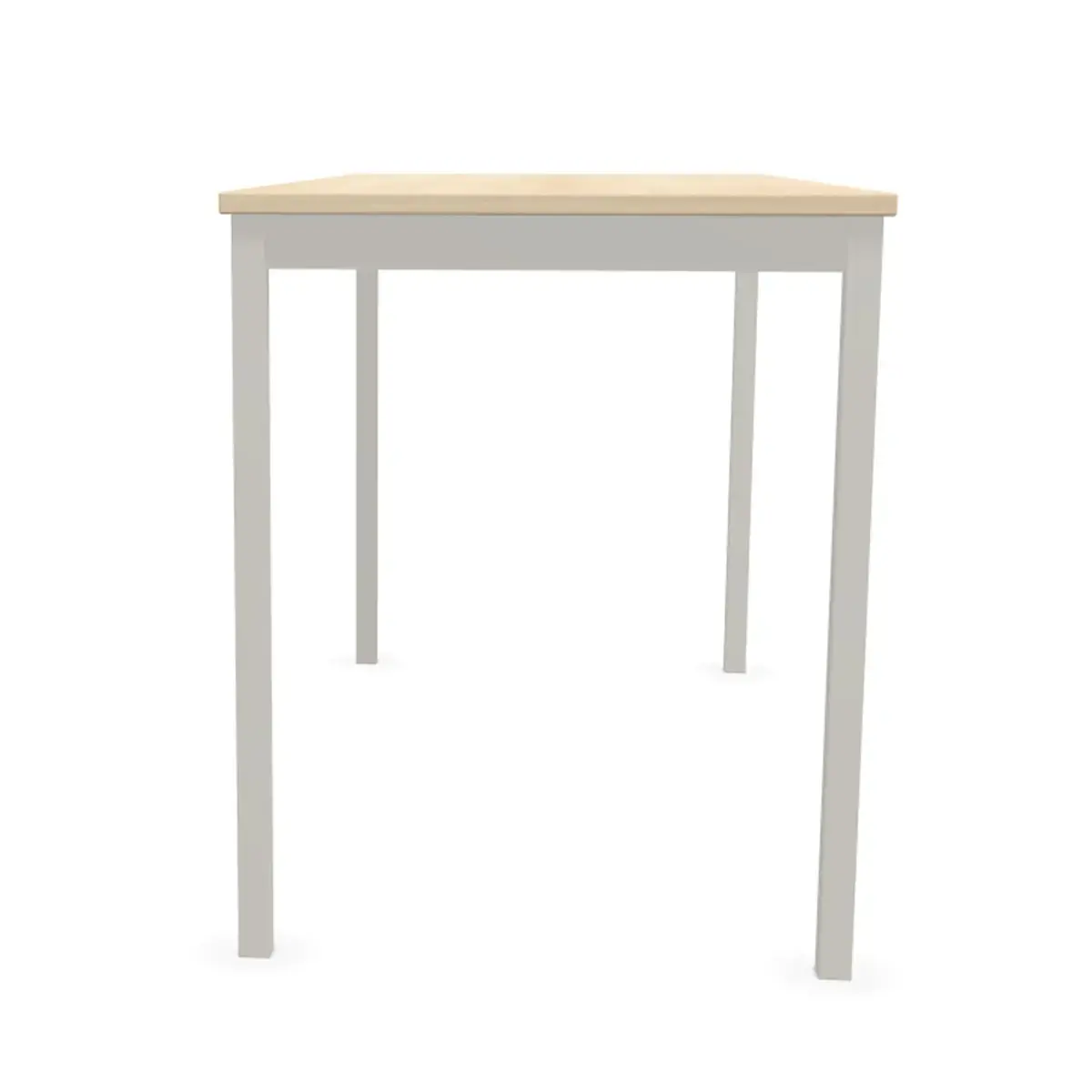 Table modulaire rectangulaire 120 x 60 acacia / alu
