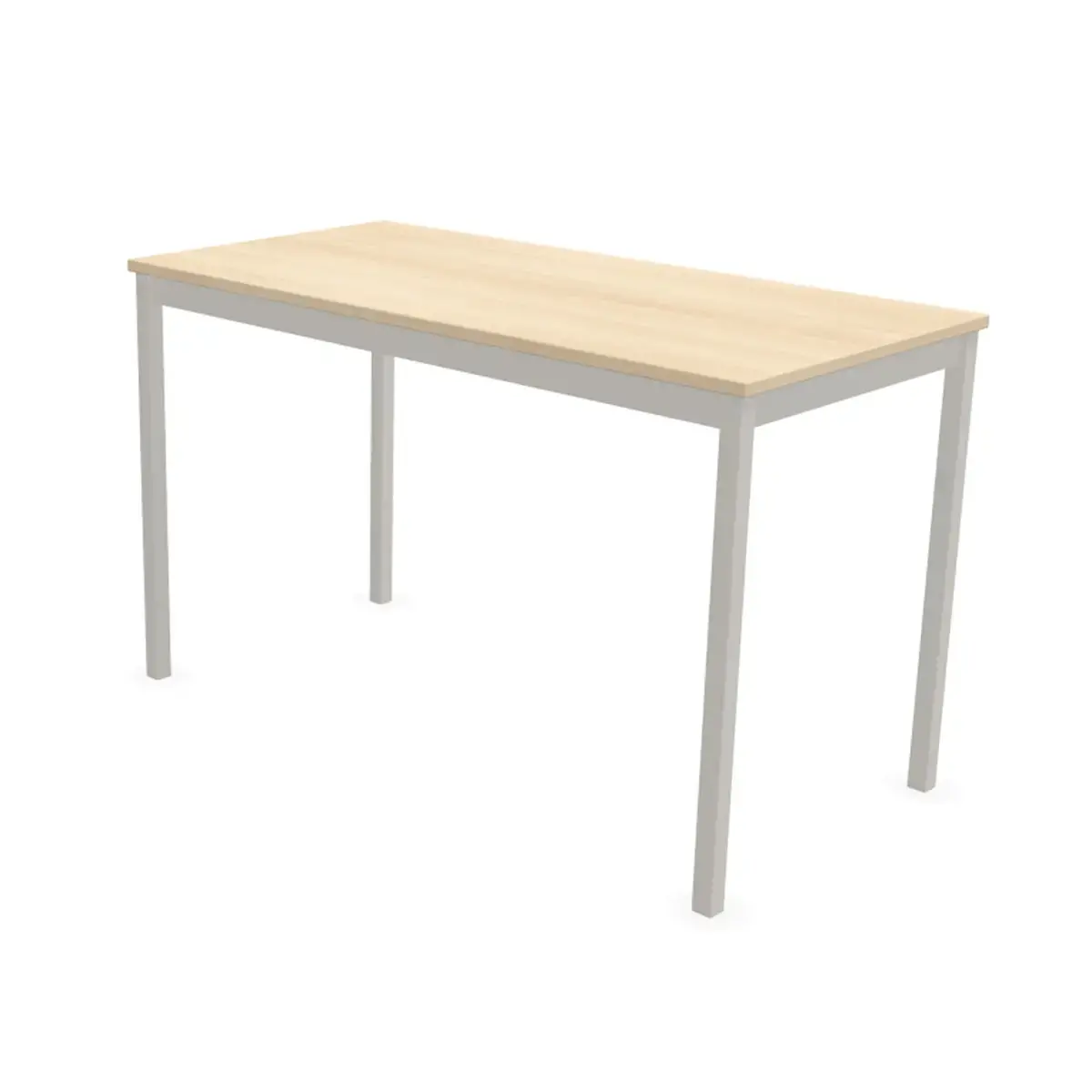 Table modulaire rectangulaire 120 x 60 acacia / alu