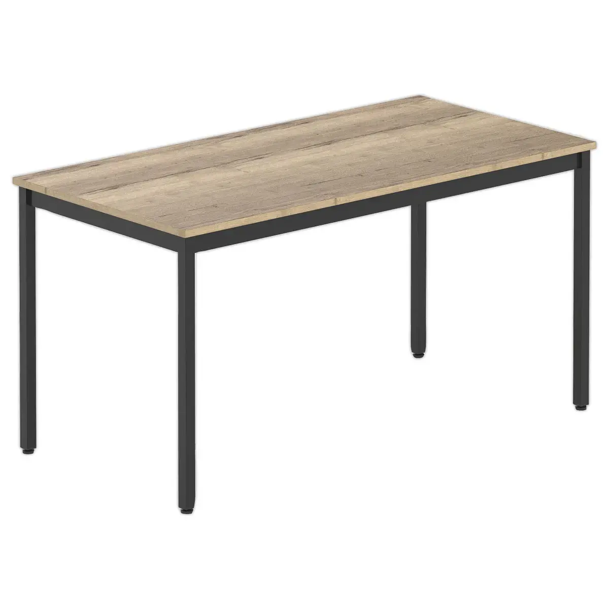 Table modulaire rectangulaire 140 x 70chêne veiné / noir