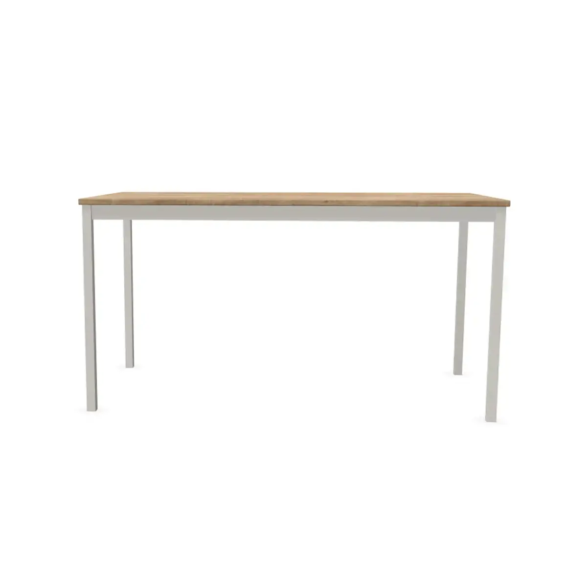 Table modulaire rectangulaire 140 x 70chêne veiné / alu