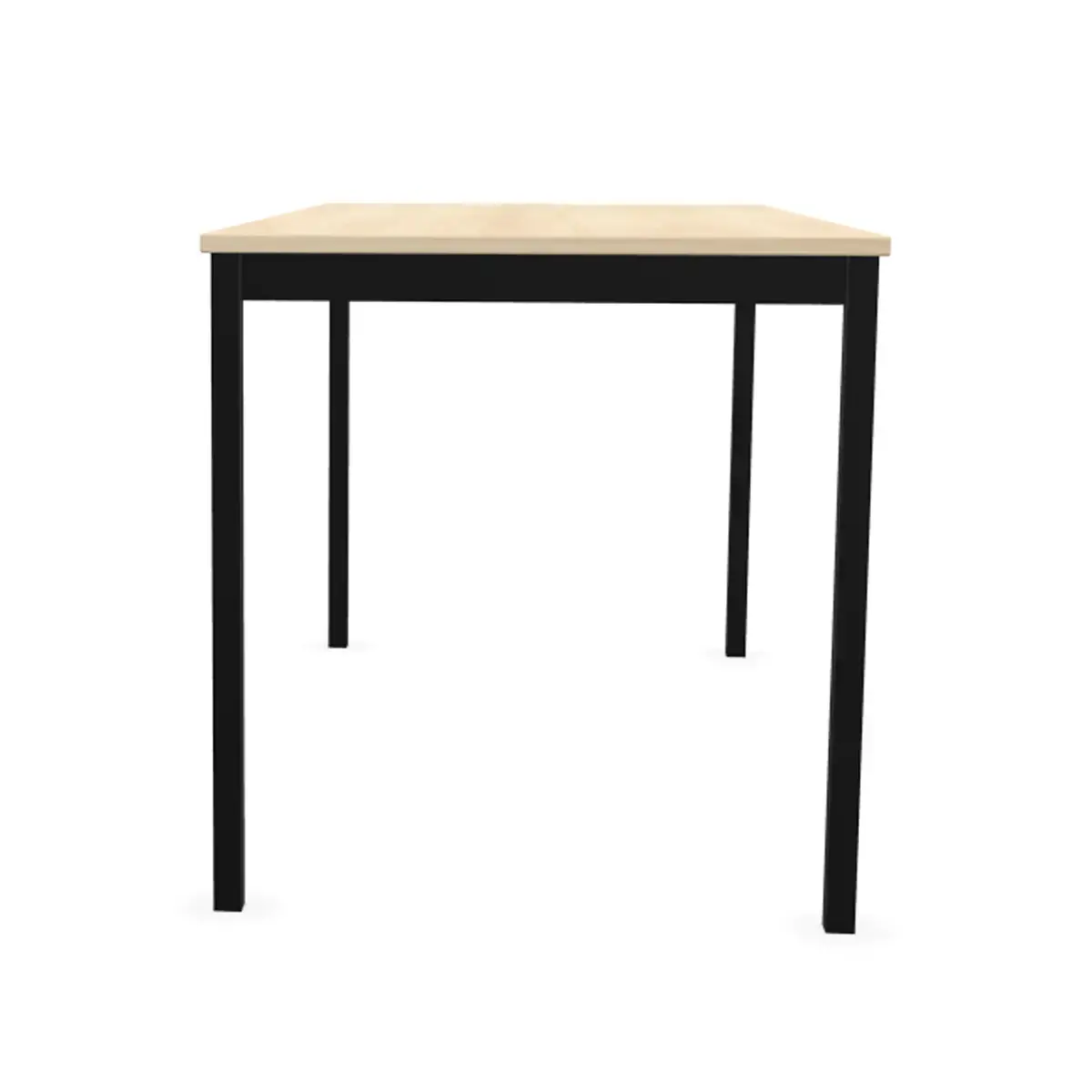 Table modulaire rectangulaire 140 x 70 acacia / noir 