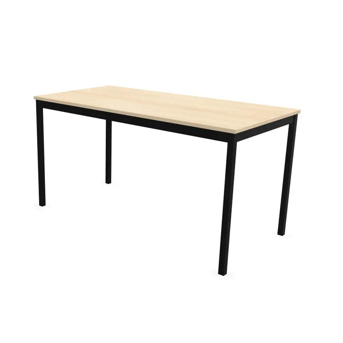 Table modulaire rectangulaire 140 x 70 acacia / noir 