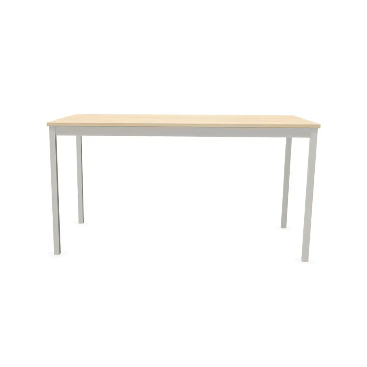 Table modulaire rectangulaire 140 x 70acacia / alu 