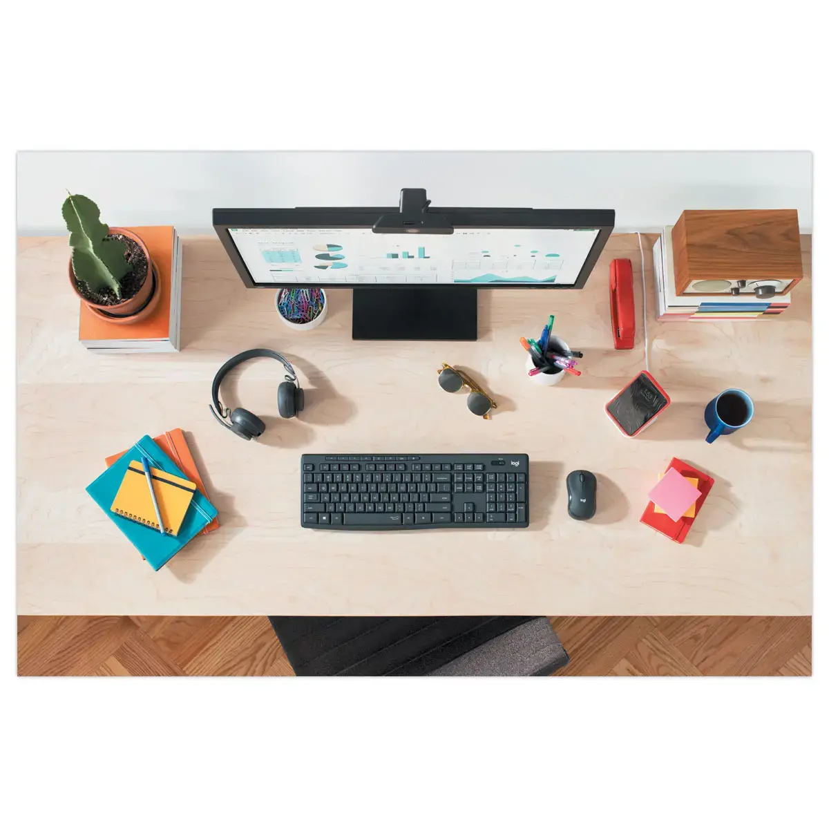 Kit silencieux clavier + souris sans fil MK295 - AZERTY - LOGITECH 