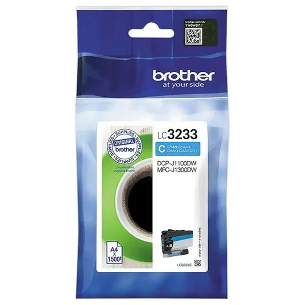 Cartouche BROTHER LC3233C Cyan 